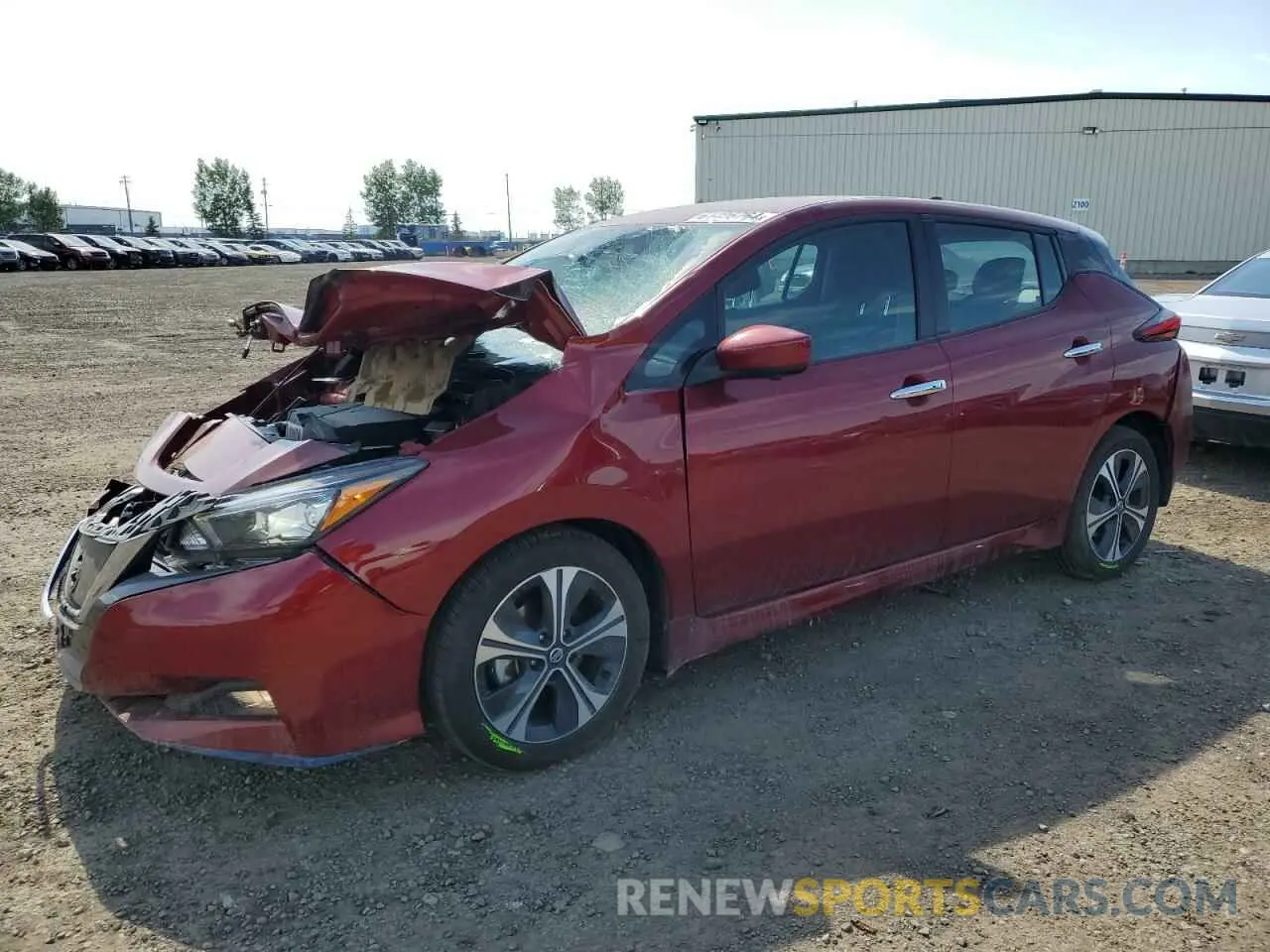 1 fotografías del automóvil dañado 1N4BZ1CV7NC555289 NISSAN LEAF 2022