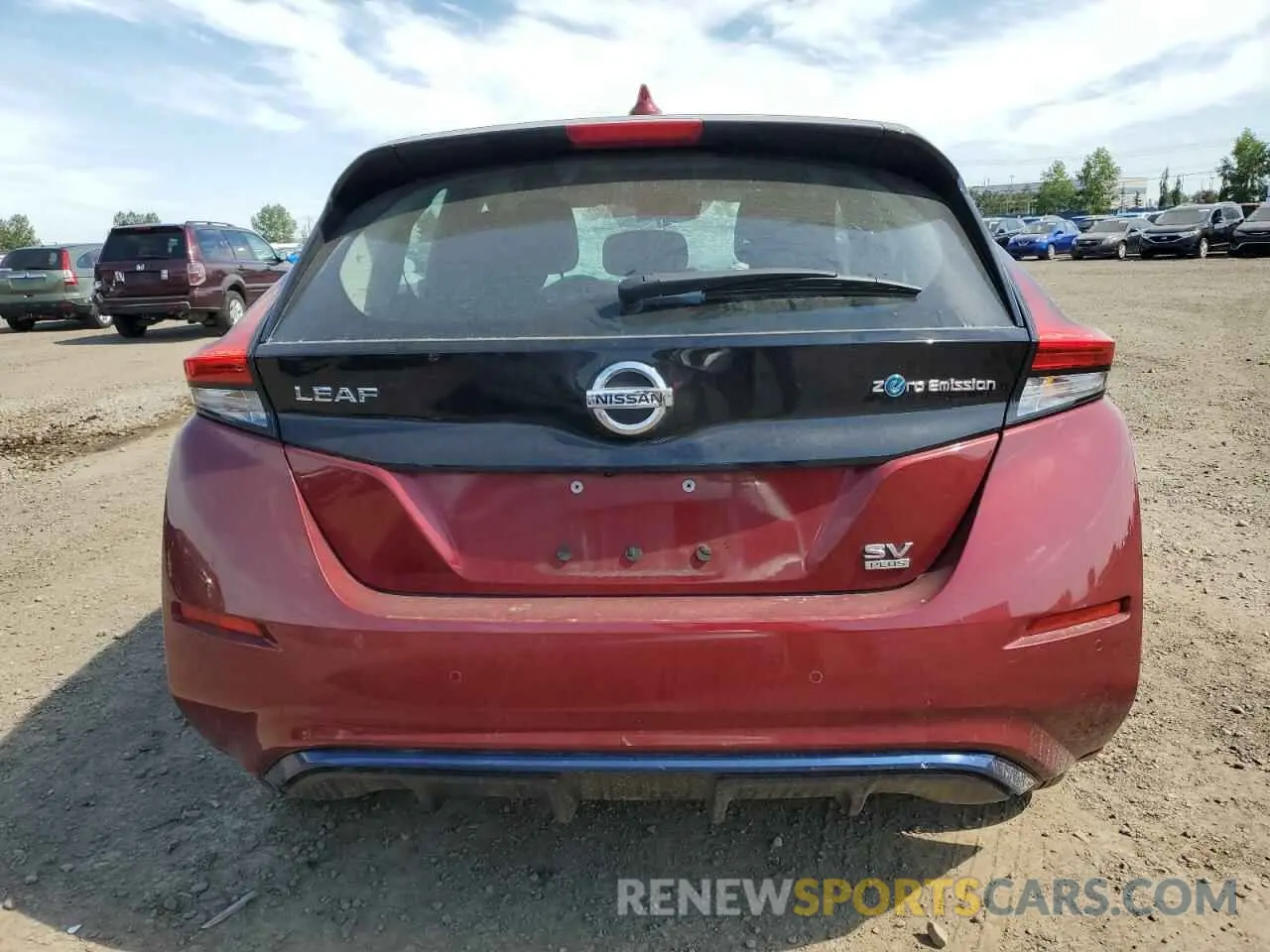 6 fotografías del automóvil dañado 1N4BZ1CV7NC555289 NISSAN LEAF 2022