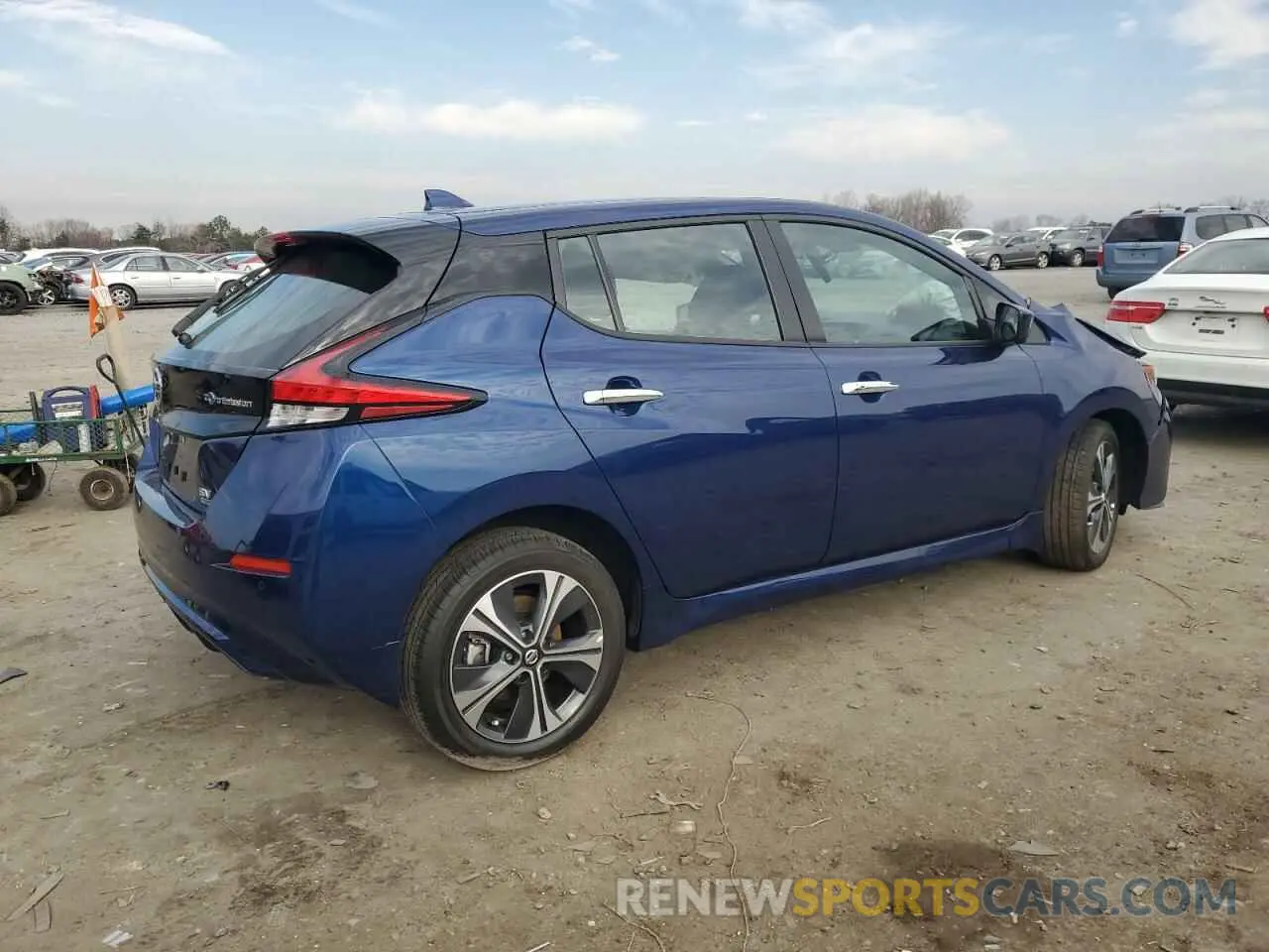 3 fotografías del automóvil dañado 1N4BZ1CV8NC564082 NISSAN LEAF 2022