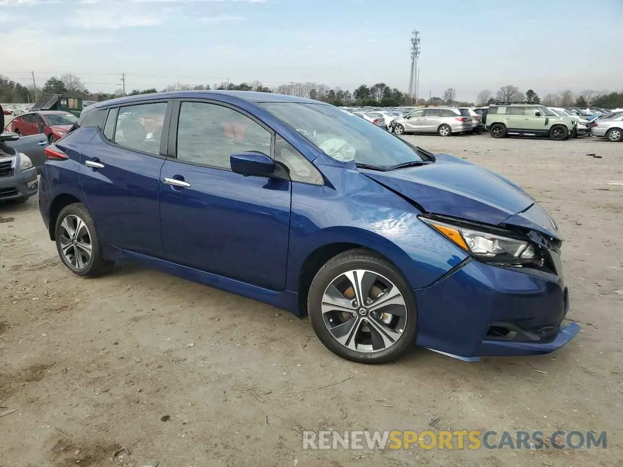 4 fotografías del automóvil dañado 1N4BZ1CV8NC564082 NISSAN LEAF 2022