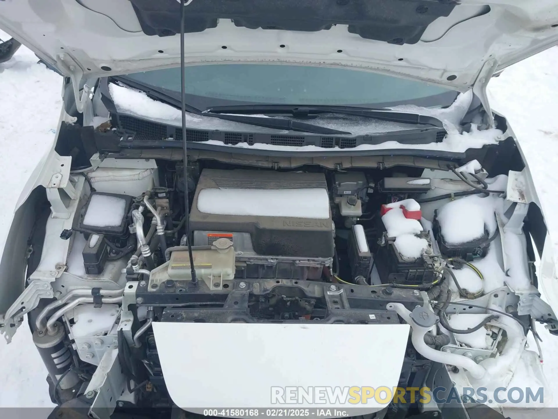 10 fotografías del automóvil dañado 1N4BZ1CV9NC557996 NISSAN LEAF 2022