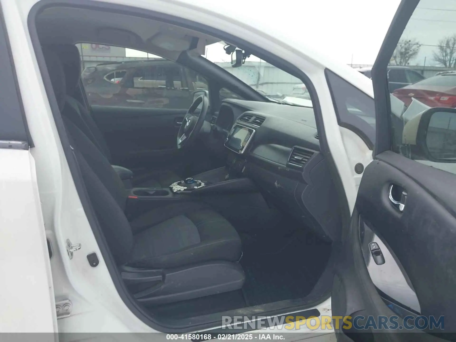 5 fotografías del automóvil dañado 1N4BZ1CV9NC557996 NISSAN LEAF 2022