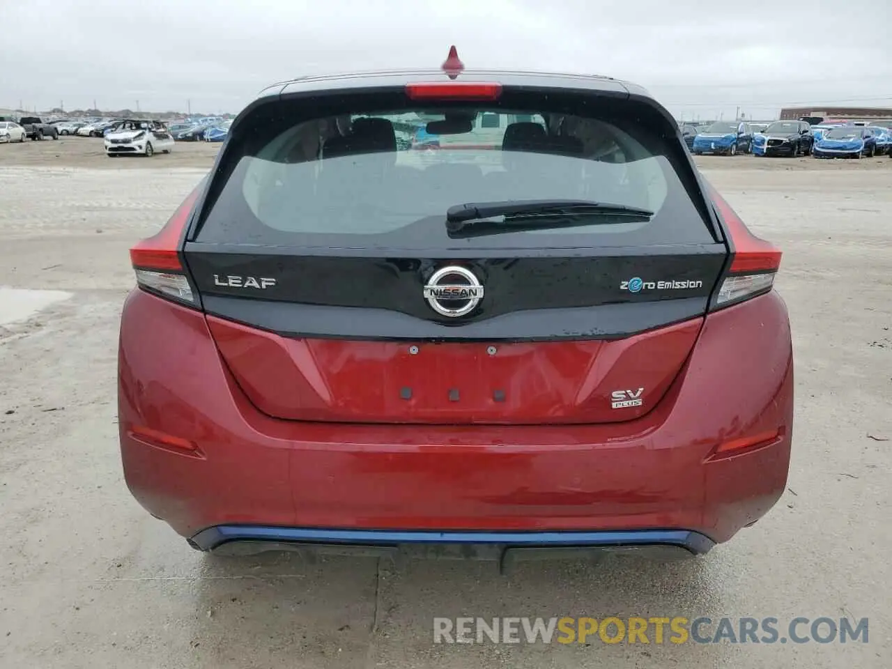 6 fotografías del automóvil dañado 1N4BZ1CV9NC562518 NISSAN LEAF 2022