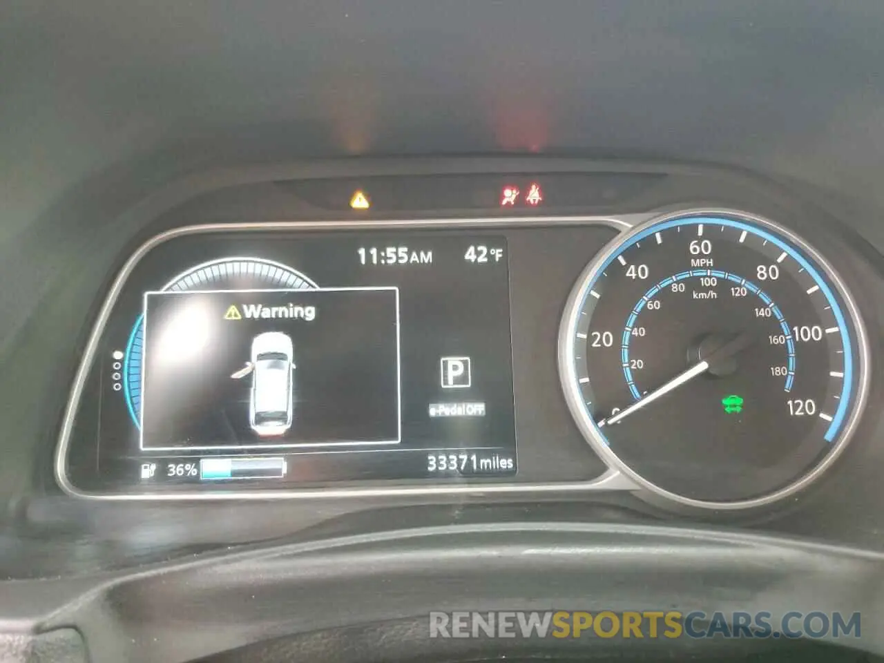 9 fotografías del automóvil dañado 1N4BZ1CV9NC562518 NISSAN LEAF 2022