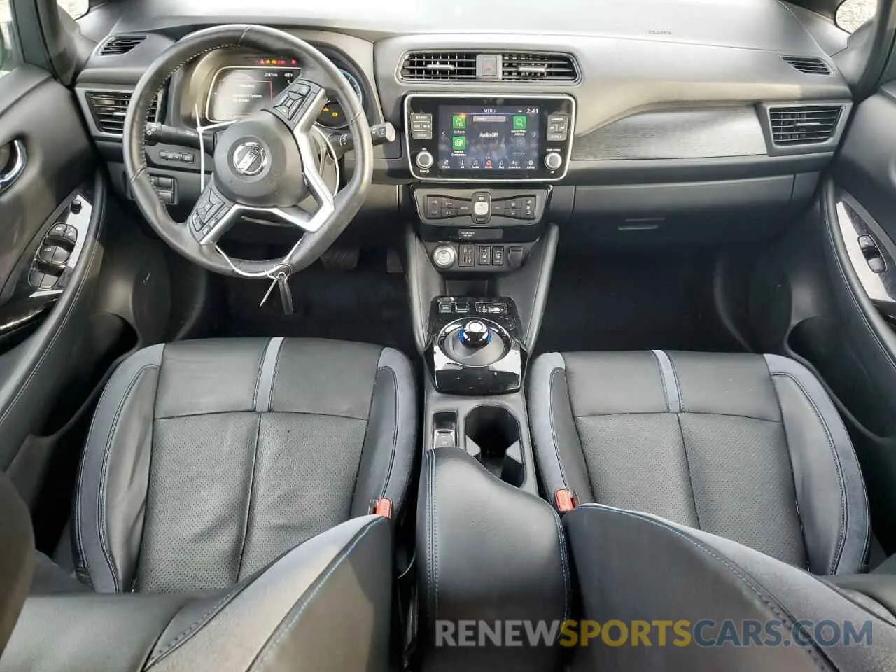 8 fotografías del automóvil dañado 1N4BZ1DV1NC553178 NISSAN LEAF 2022