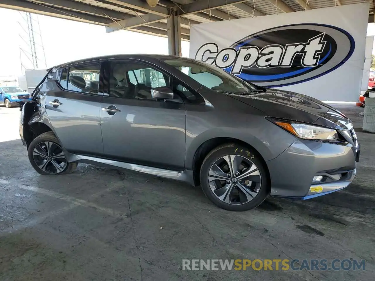 4 fotografías del automóvil dañado 1N4BZ1DV5NC554365 NISSAN LEAF 2022