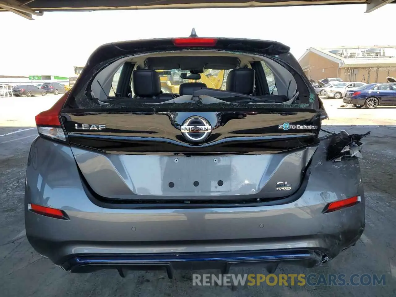 6 fotografías del automóvil dañado 1N4BZ1DV5NC554365 NISSAN LEAF 2022
