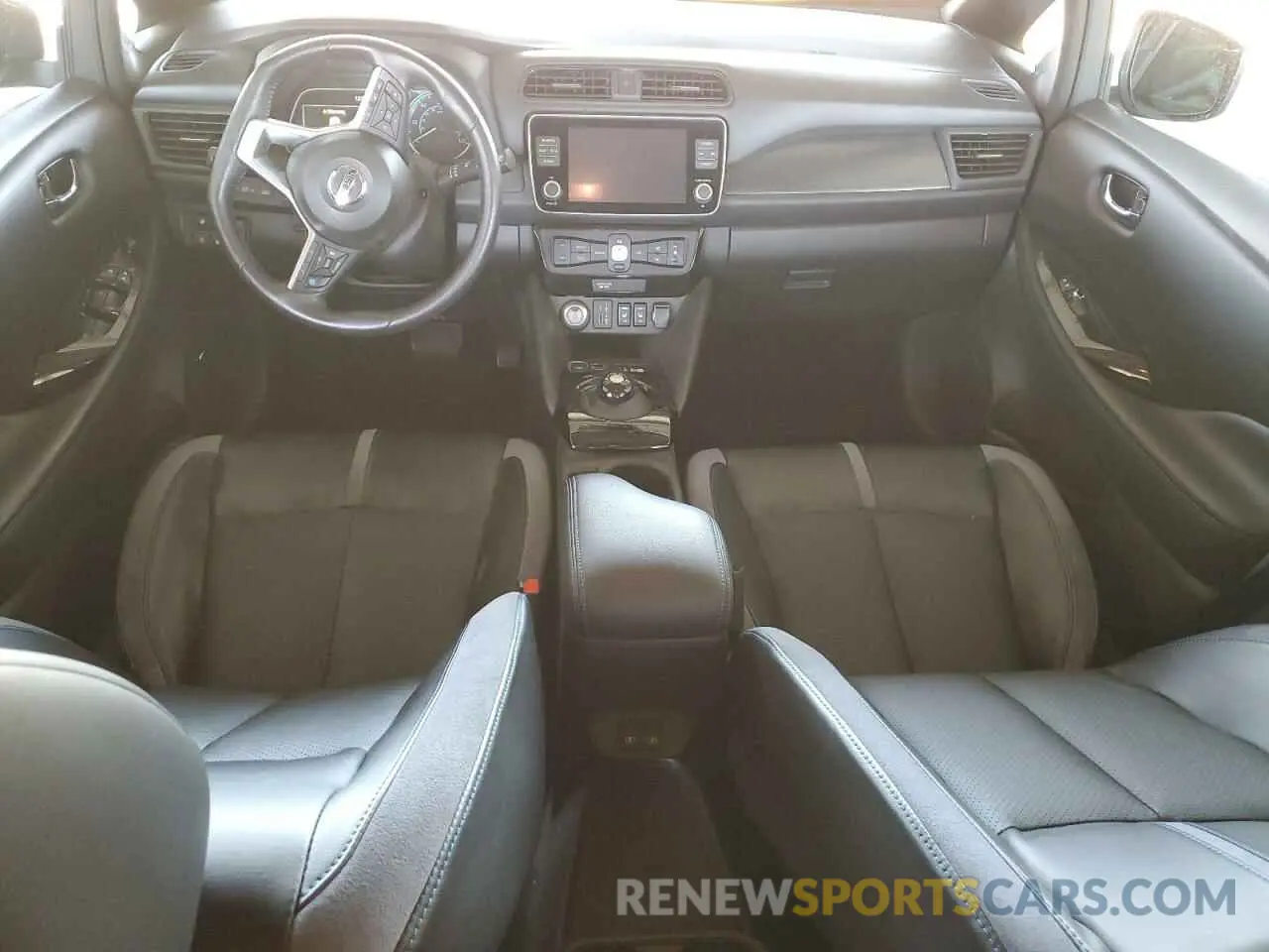 8 fotografías del automóvil dañado 1N4BZ1DV5NC554365 NISSAN LEAF 2022