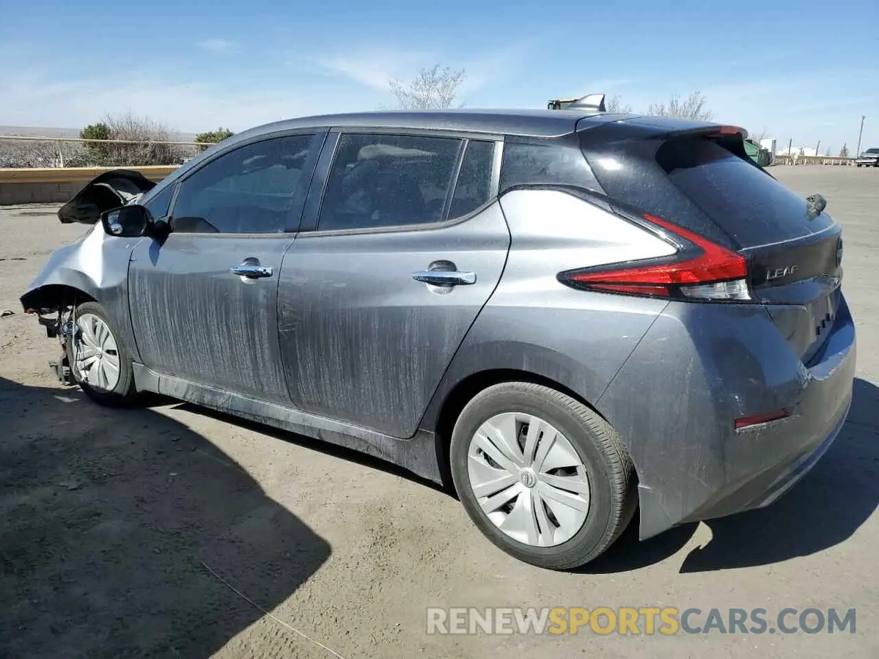 2 fotografías del automóvil dañado 1N4AZ1BVXPC554976 NISSAN LEAF 2023