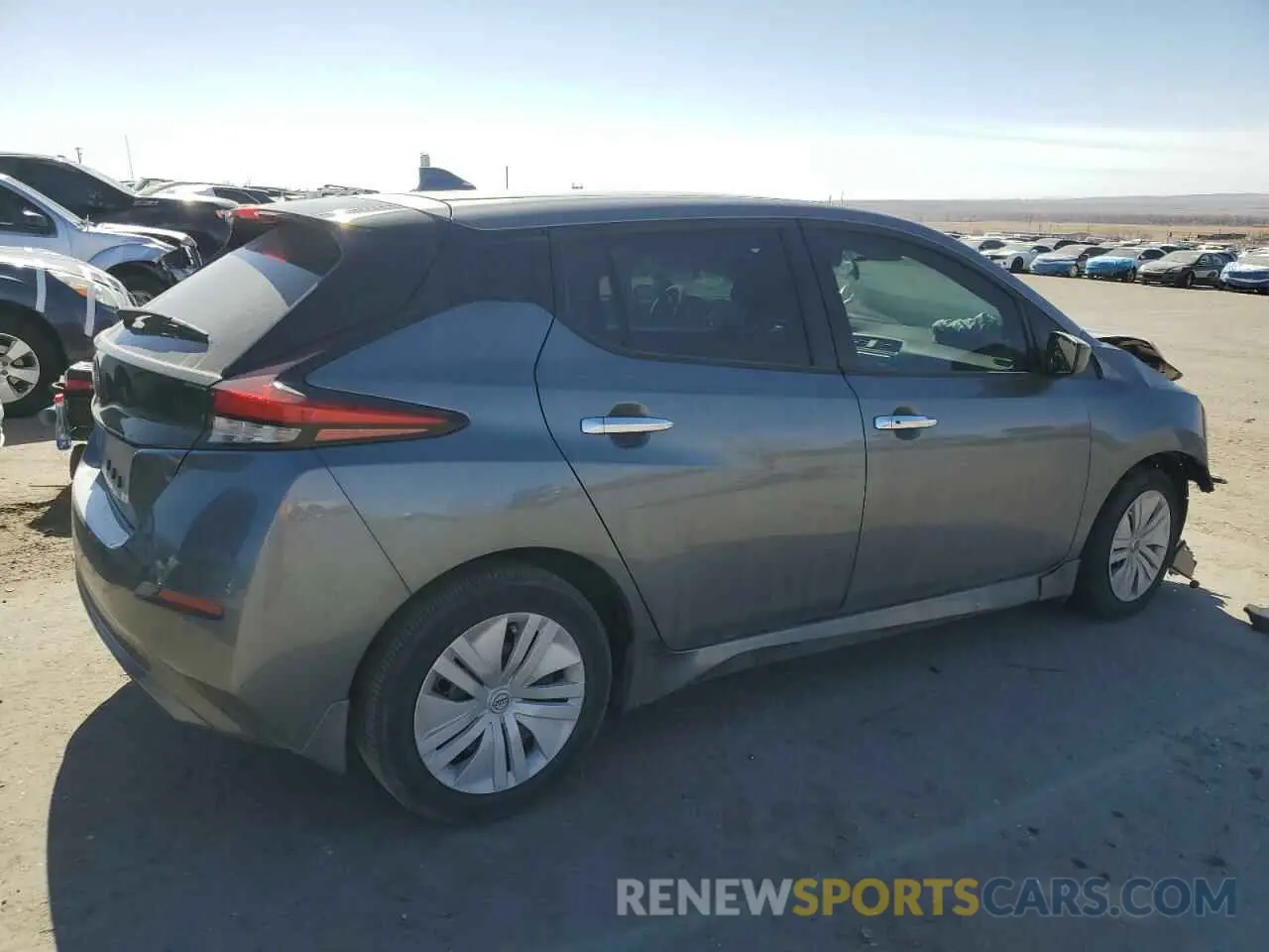 3 fotografías del automóvil dañado 1N4AZ1BVXPC554976 NISSAN LEAF 2023