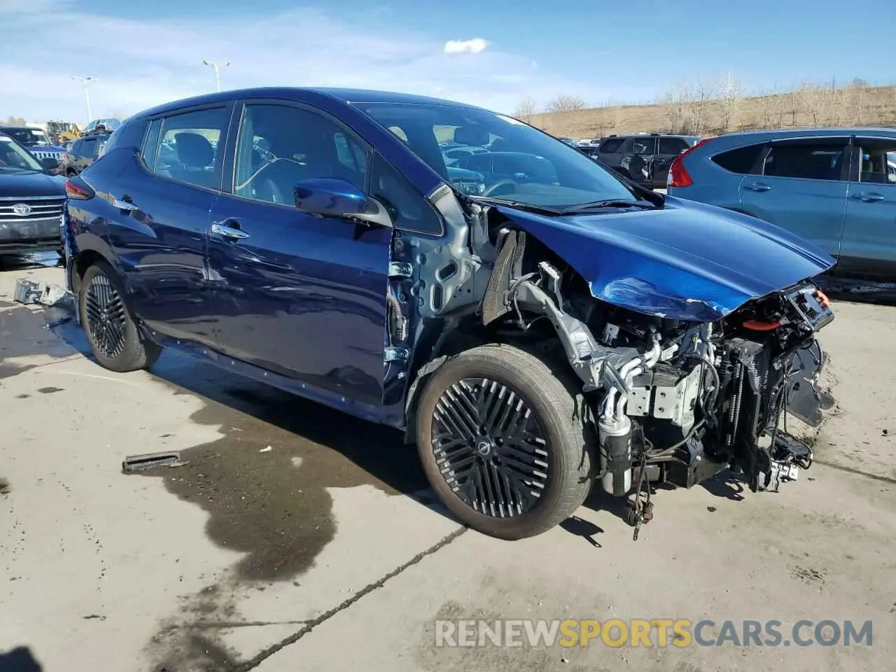 4 fotografías del automóvil dañado 1N4CZ1CV7PC561374 NISSAN LEAF 2023