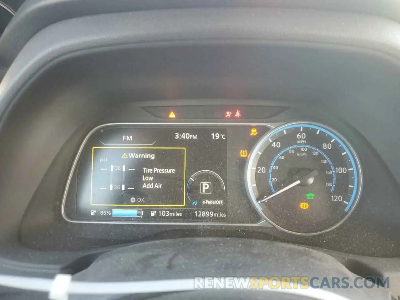 9 fotografías del automóvil dañado 1N4AZ1BV2RC554571 NISSAN LEAF 2024