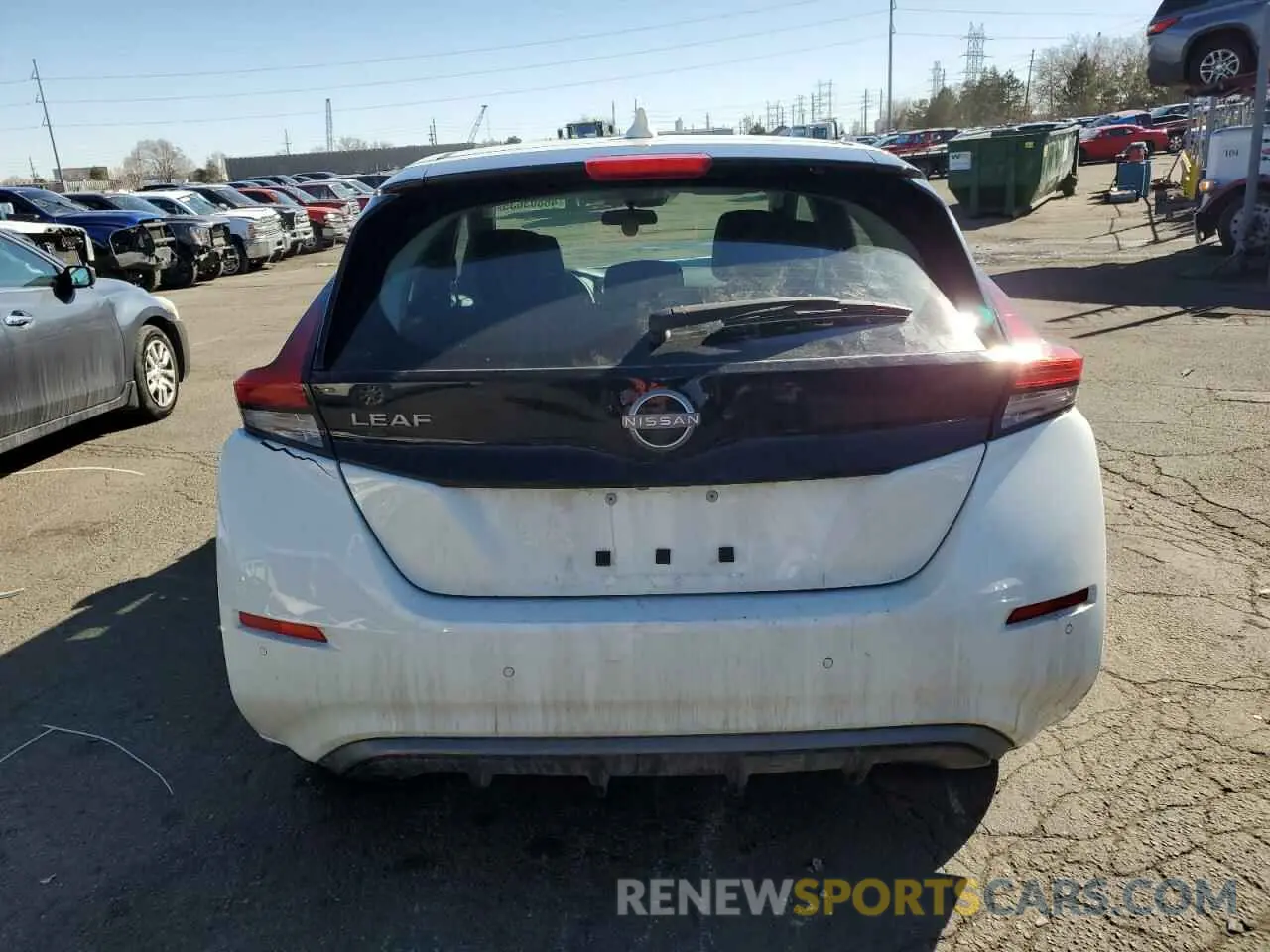 6 fotografías del automóvil dañado 1N4AZ1BV0SC557877 NISSAN LEAF 2025