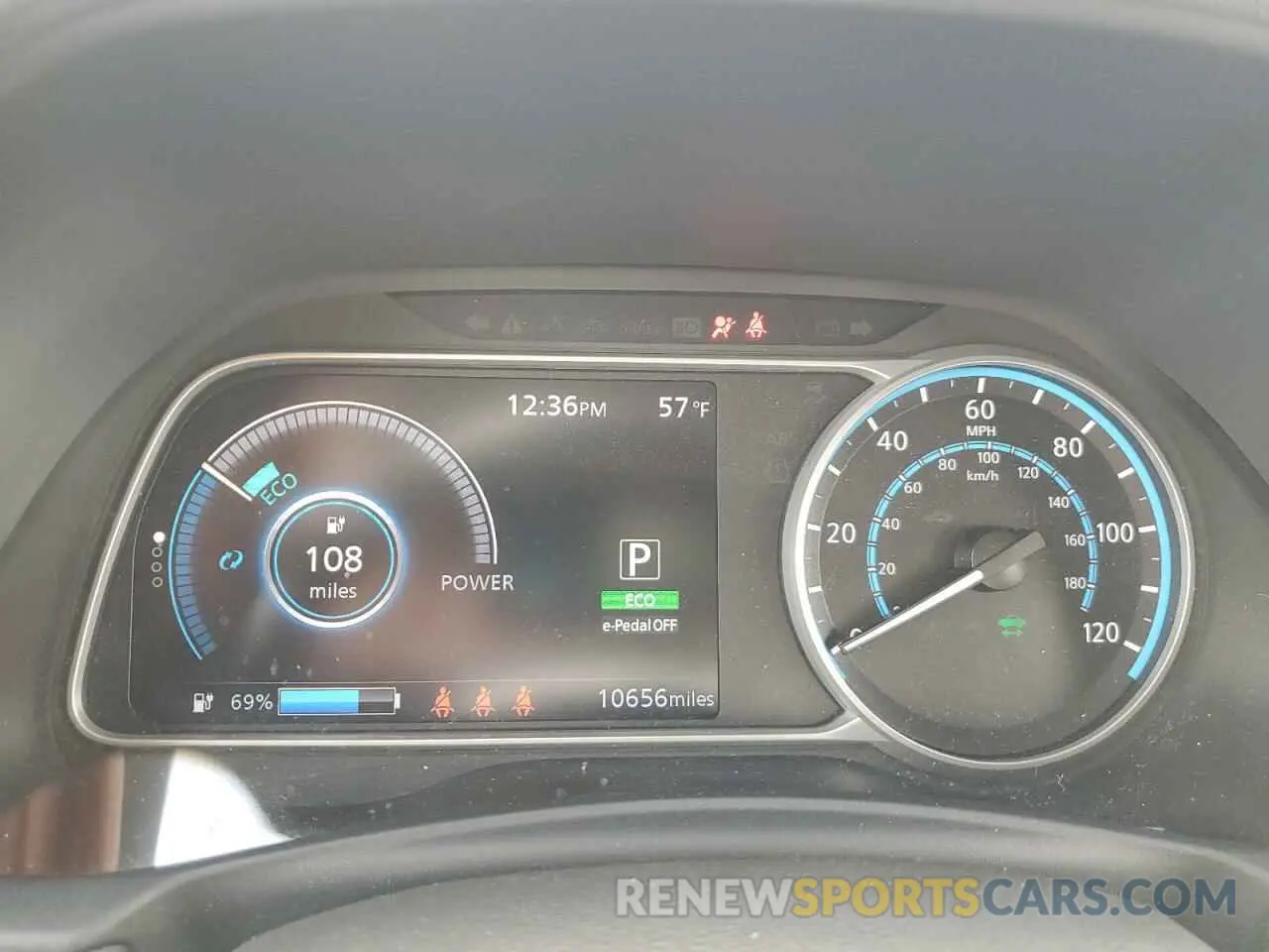 9 fotografías del automóvil dañado 1N4AZ1BV6SC558659 NISSAN LEAF 2025