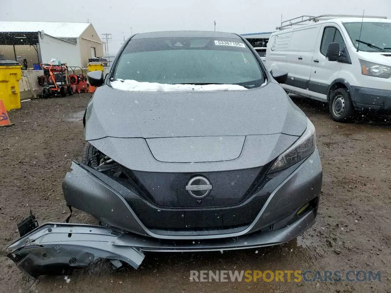 5 fotografías del automóvil dañado 1N4CZ1CV9SC557643 NISSAN LEAF 2025
