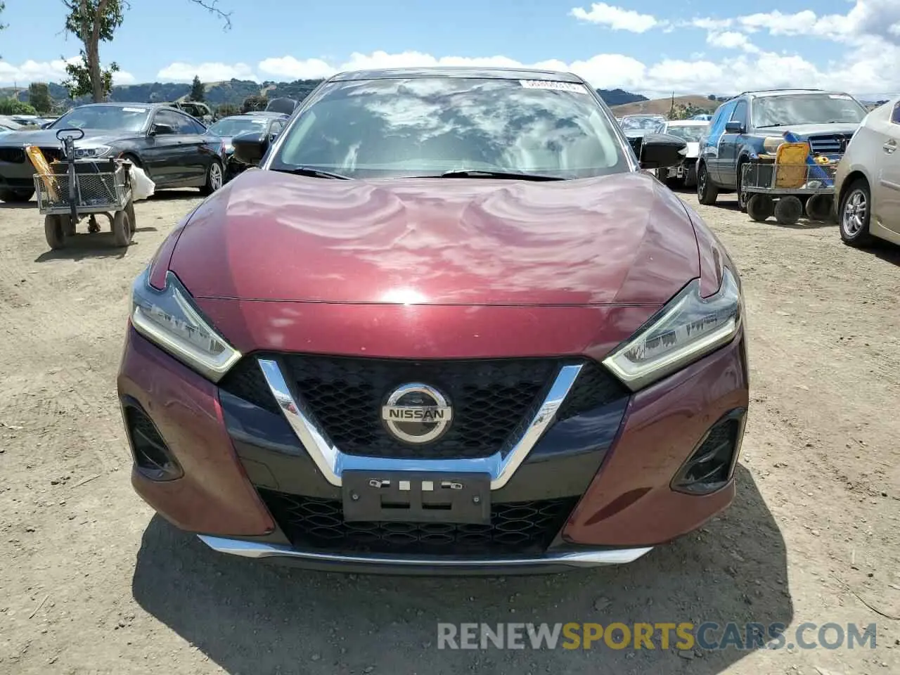 5 fotografías del automóvil dañado 1N4AA6AV5KC367983 NISSAN MAXIMA 2019