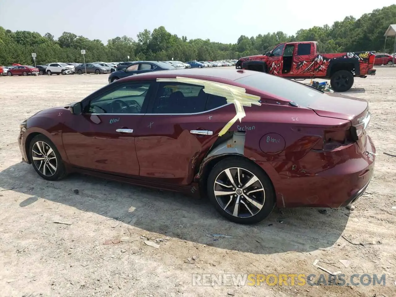 2 fotografías del automóvil dañado 1N4AA6AV6KC382590 NISSAN MAXIMA 2019