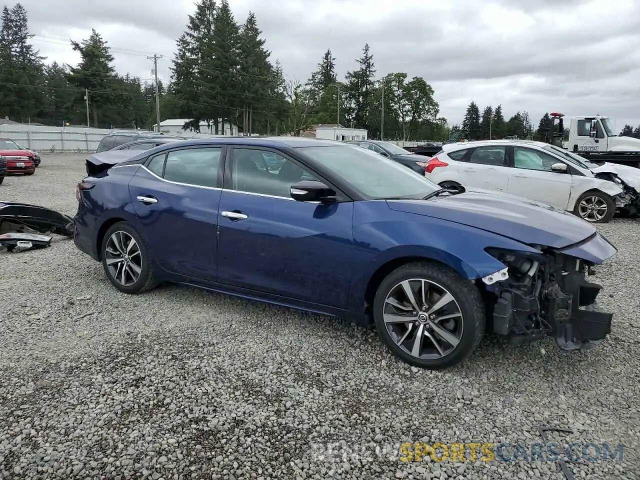 4 fotografías del automóvil dañado 1N4AA6CV0LC366982 NISSAN MAXIMA 2020
