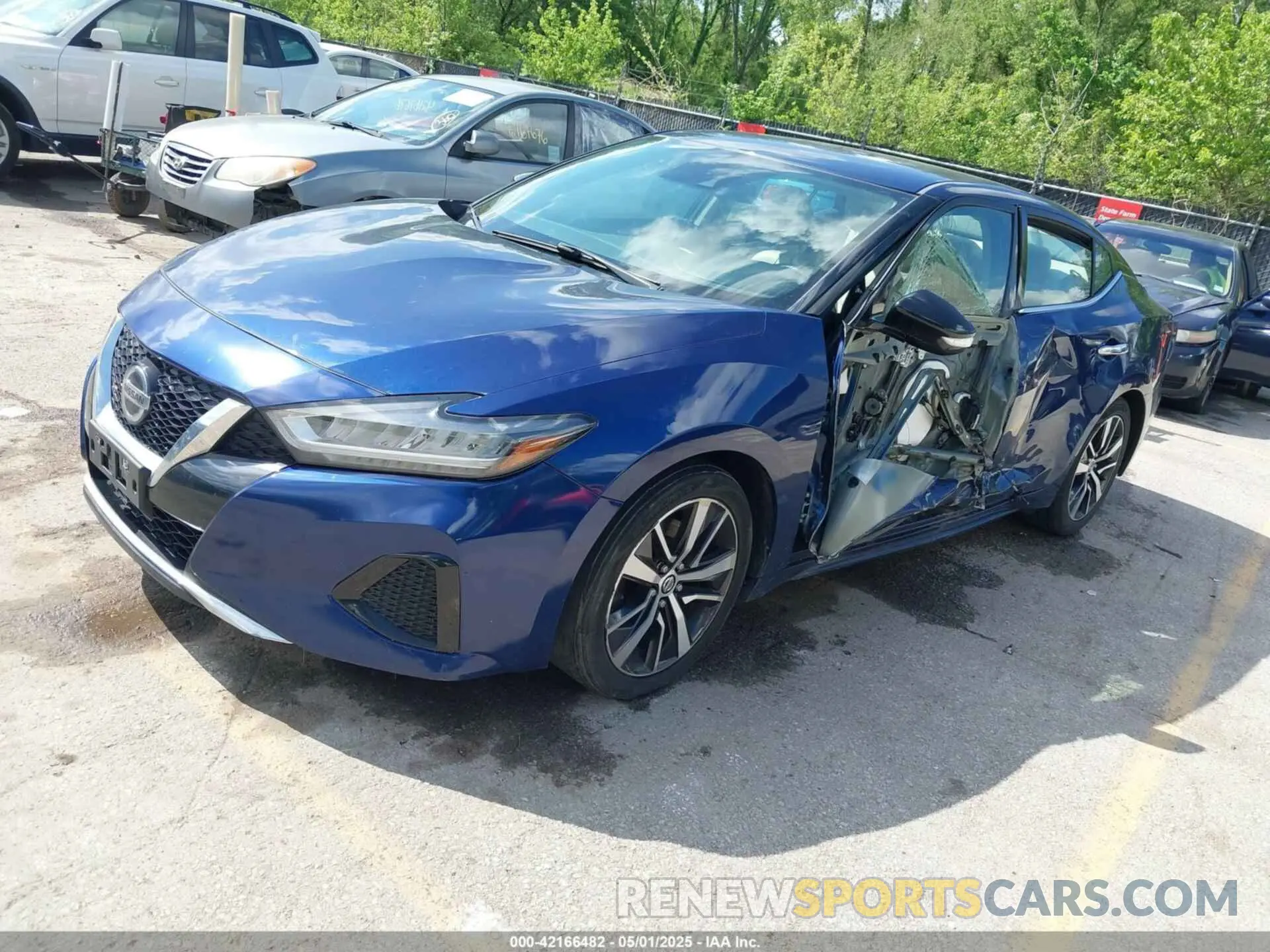 2 fotografías del automóvil dañado 1N4AA6CV0LC381465 NISSAN MAXIMA 2020