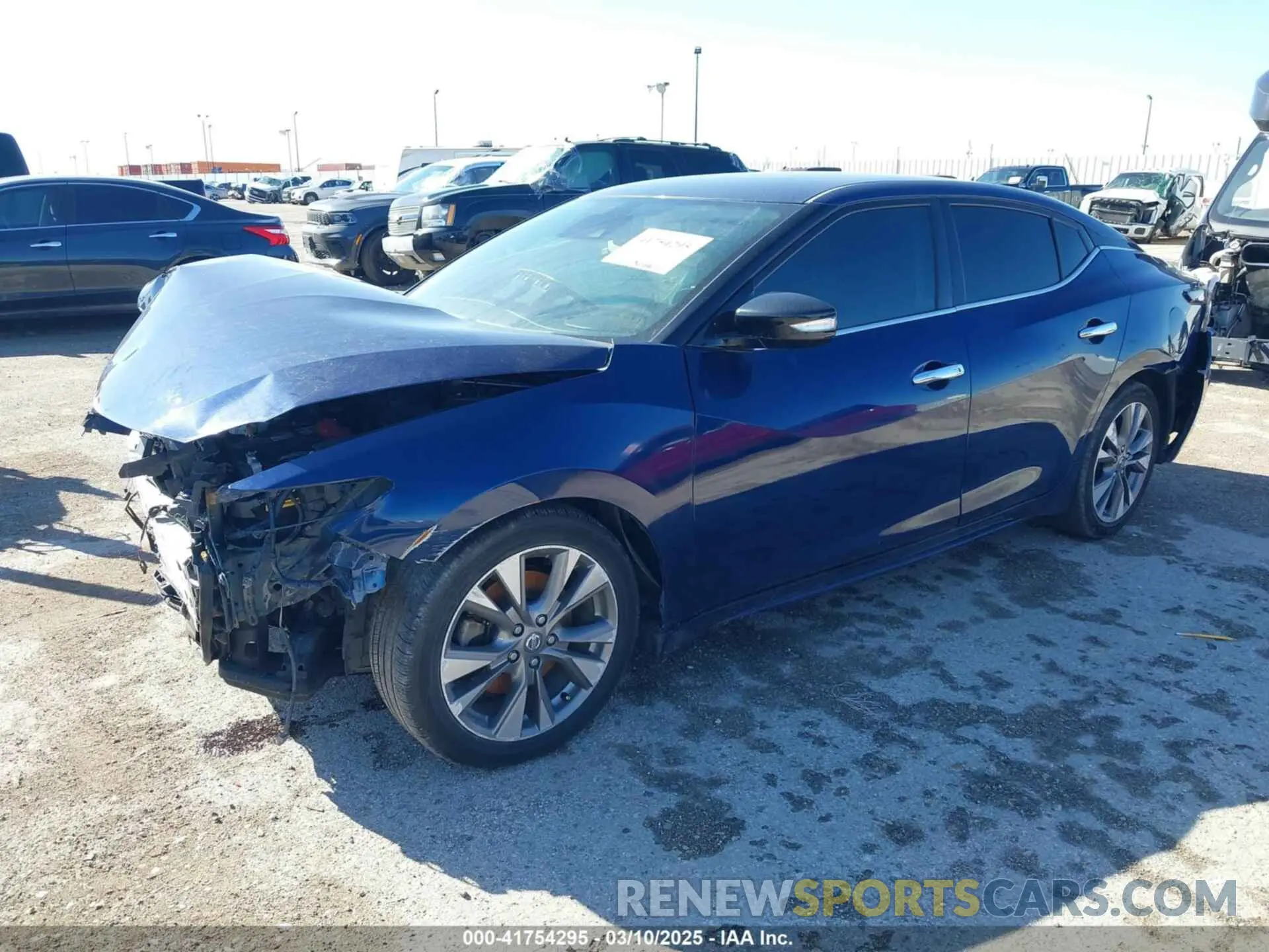 2 fotografías del automóvil dañado 1N4AA6CV0LC381630 NISSAN MAXIMA 2020
