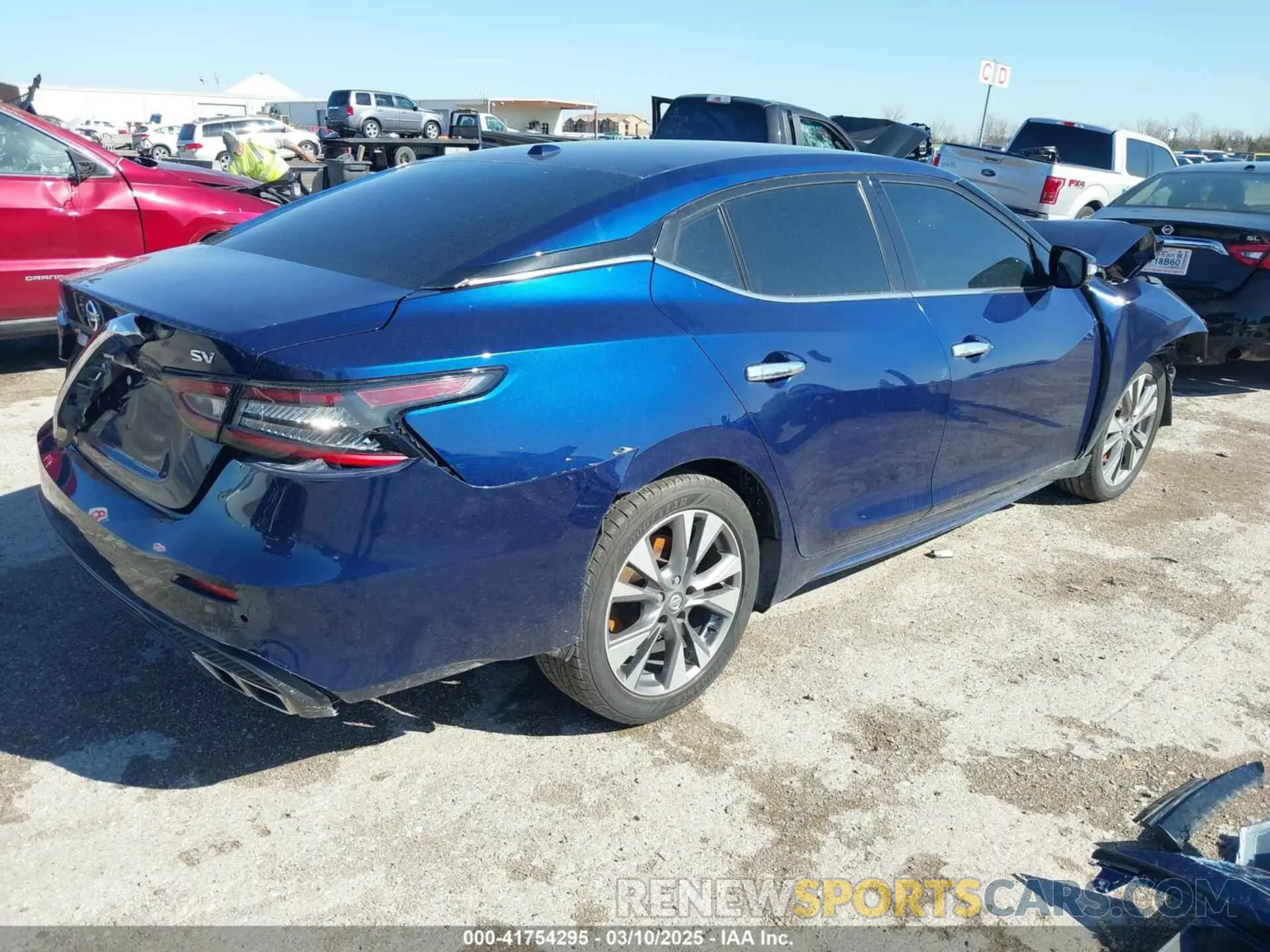 4 fotografías del automóvil dañado 1N4AA6CV0LC381630 NISSAN MAXIMA 2020