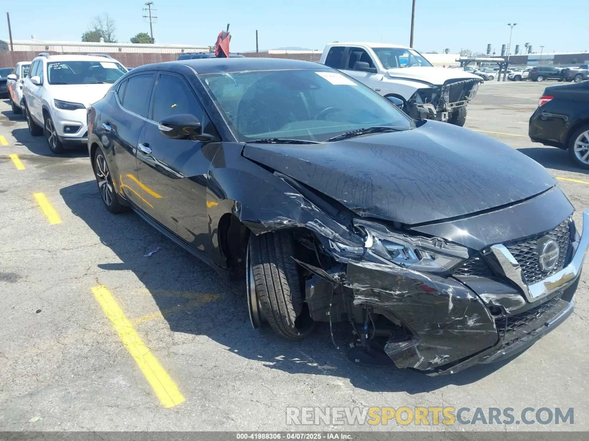 1 fotografías del automóvil dañado 1N4AA6CV3LC363669 NISSAN MAXIMA 2020