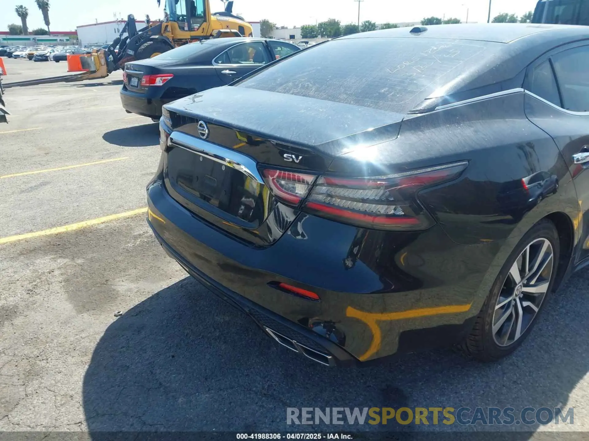 4 fotografías del automóvil dañado 1N4AA6CV3LC363669 NISSAN MAXIMA 2020