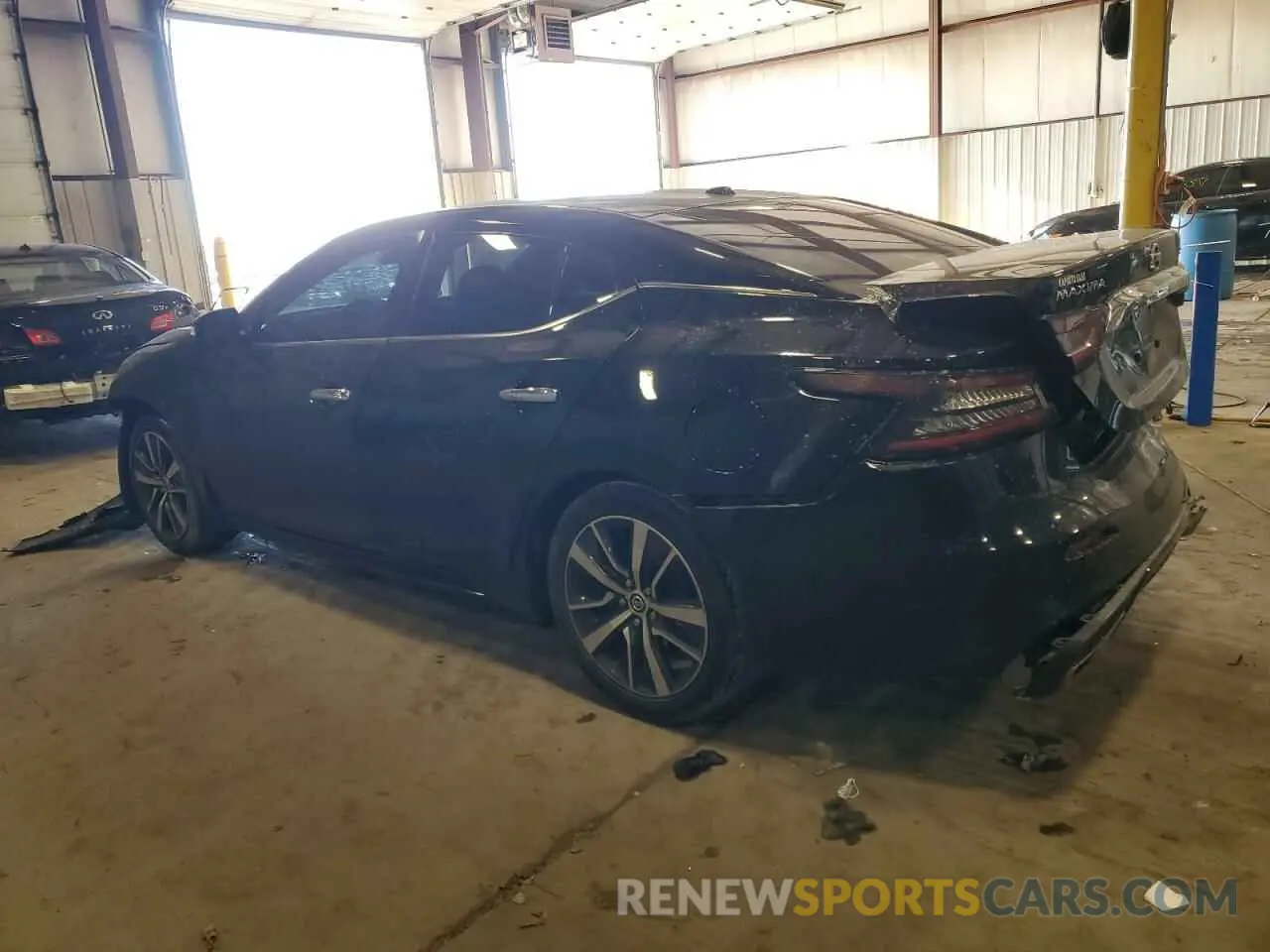 2 fotografías del automóvil dañado 1N4AA6CV5LC365584 NISSAN MAXIMA 2020