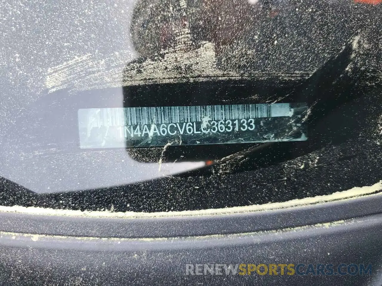 12 fotografías del automóvil dañado 1N4AA6CV6LC363133 NISSAN MAXIMA 2020