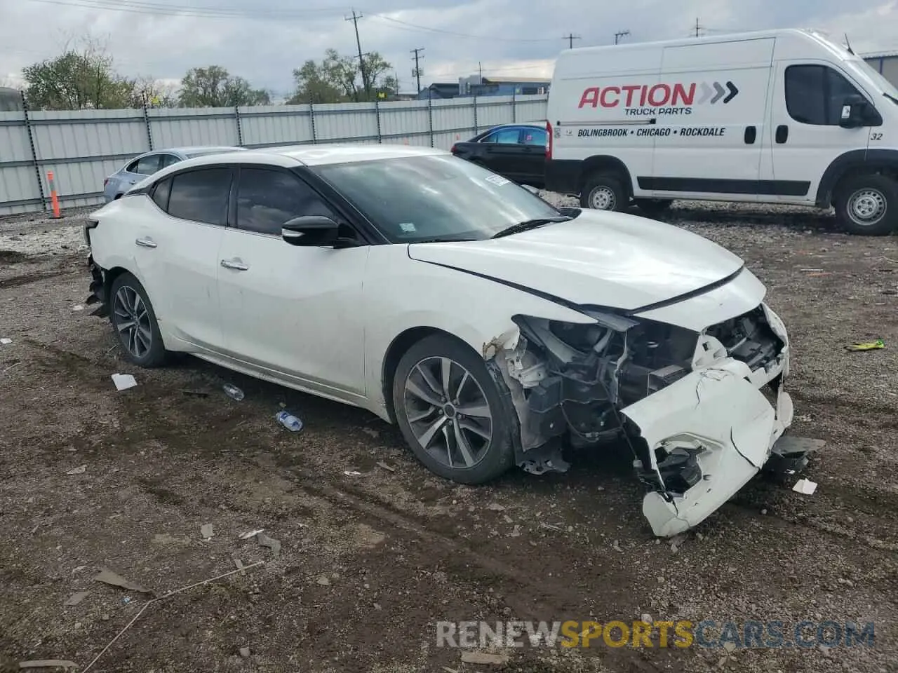 4 fotografías del automóvil dañado 1N4AA6CV6LC376495 NISSAN MAXIMA 2020