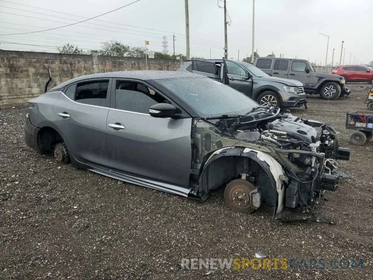4 fotografías del automóvil dañado 1N4AA6CV9LC364275 NISSAN MAXIMA 2020