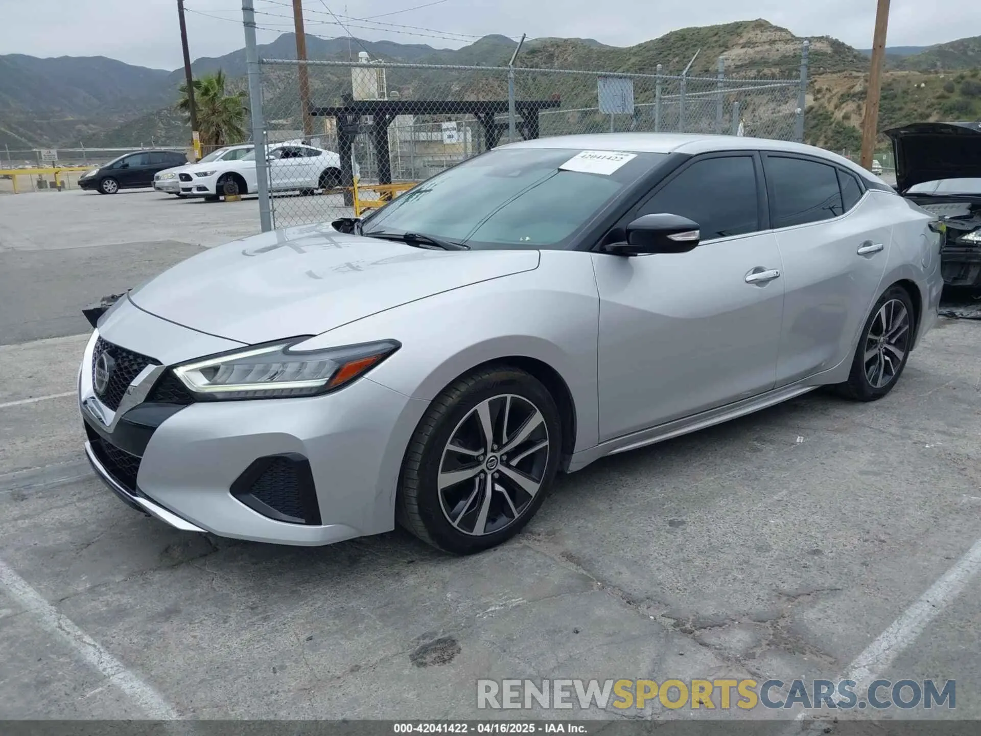 2 fotografías del automóvil dañado 1N4AA6CVXLC380646 NISSAN MAXIMA 2020