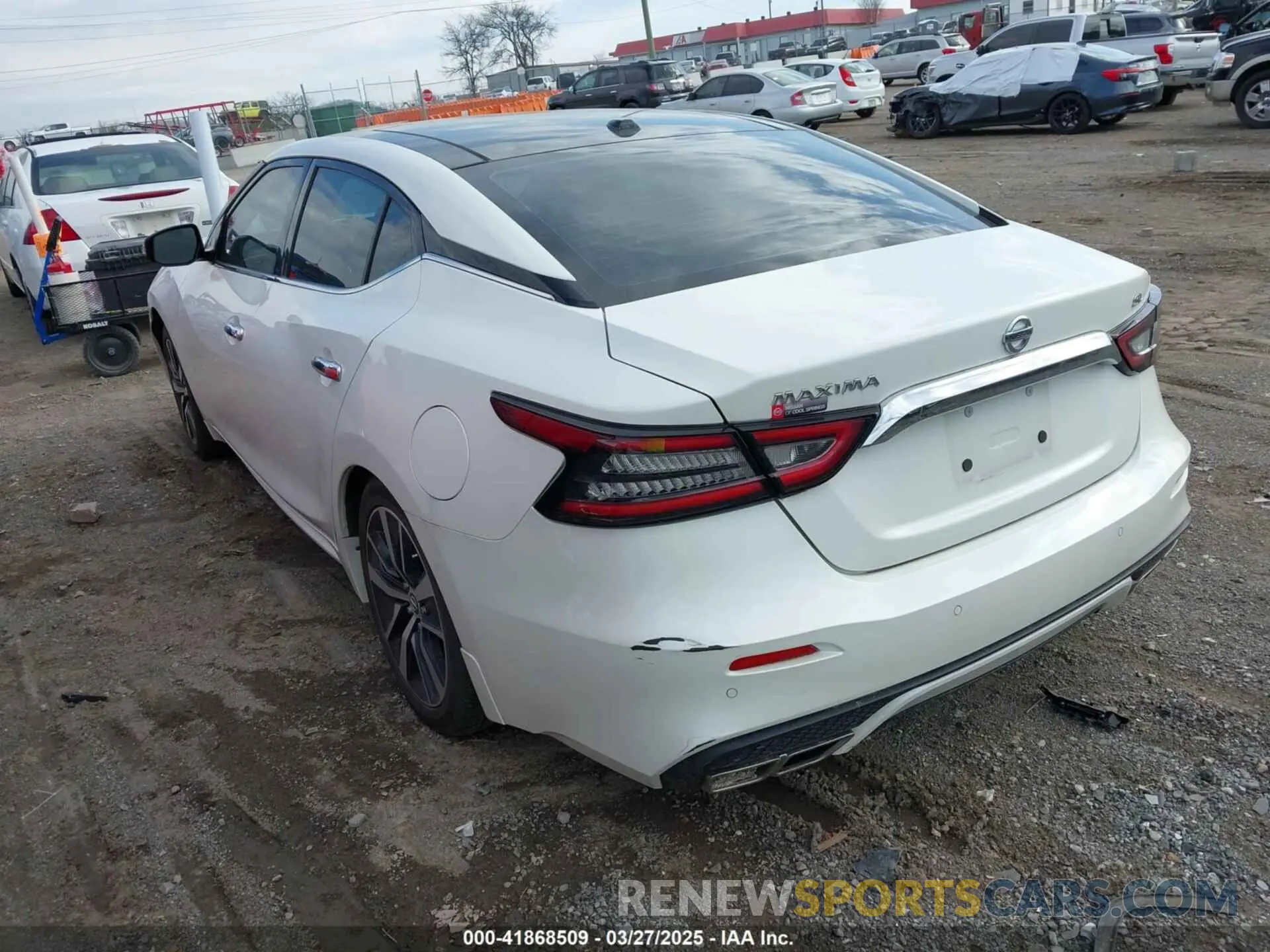 3 fotografías del automóvil dañado 1N4AA6DV4LC379314 NISSAN MAXIMA 2020