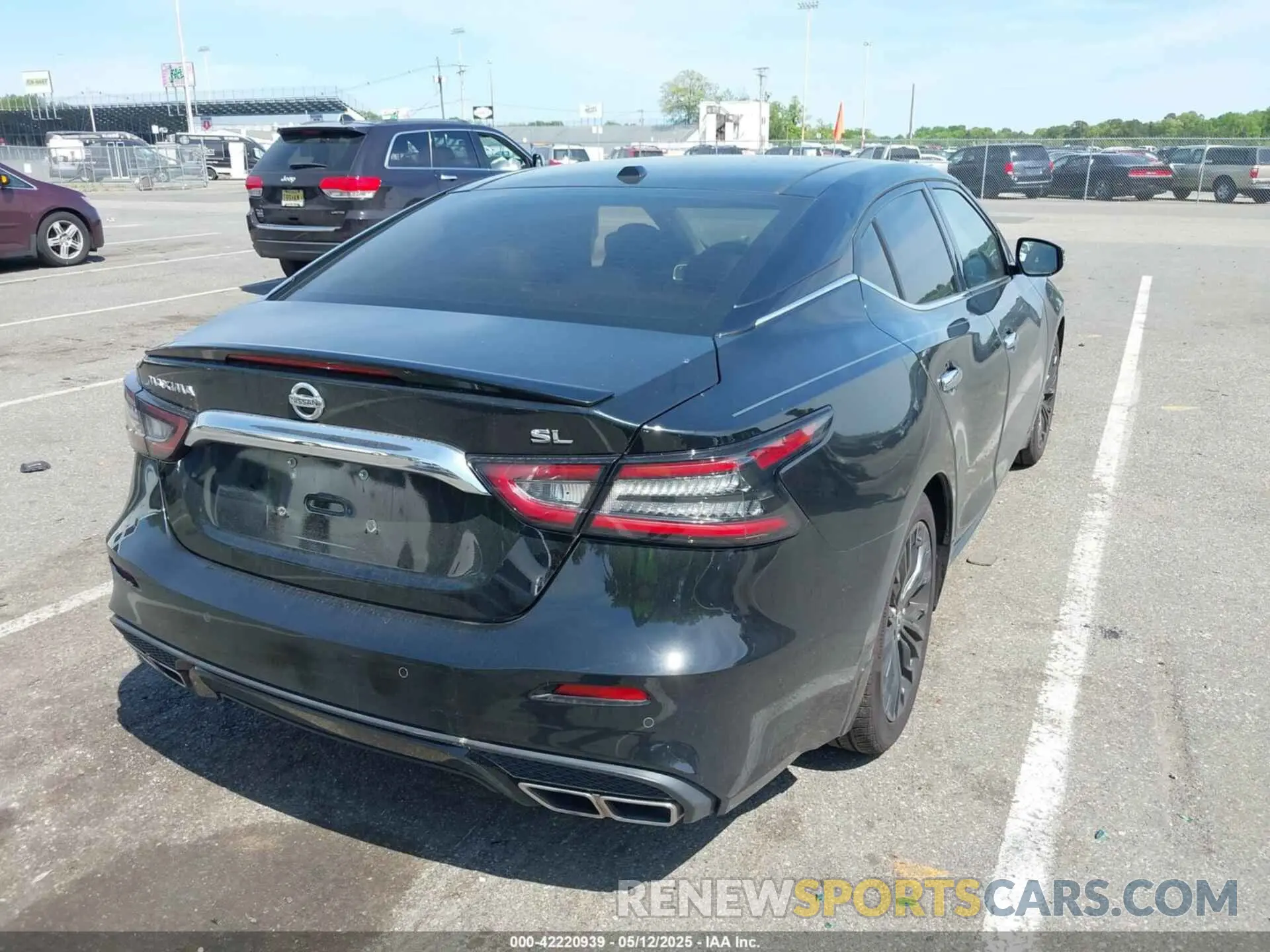 4 fotografías del automóvil dañado 1N4AA6DV5LC366300 NISSAN MAXIMA 2020