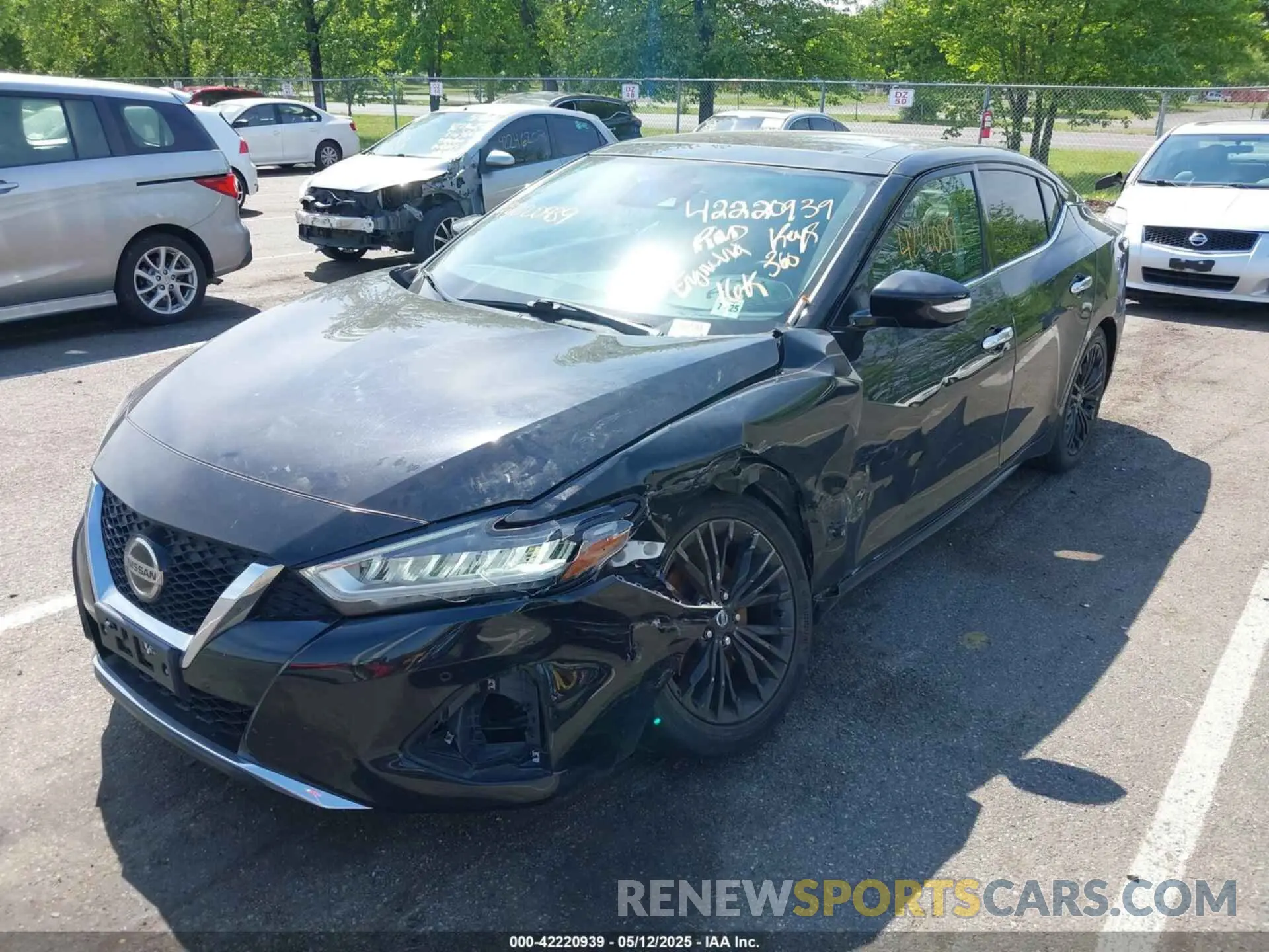 6 fotografías del automóvil dañado 1N4AA6DV5LC366300 NISSAN MAXIMA 2020