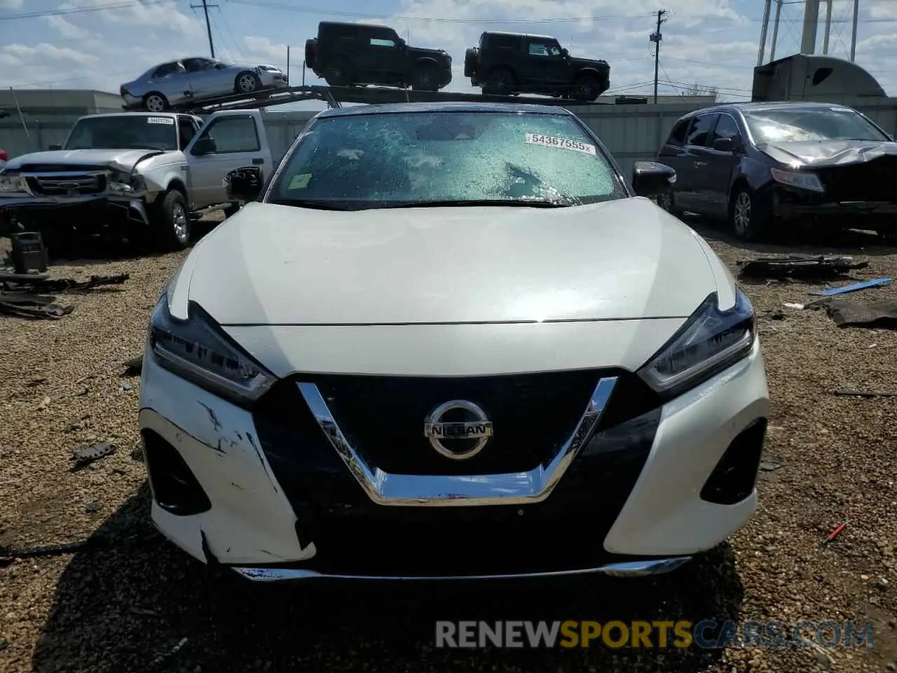5 fotografías del automóvil dañado 1N4AA6EV5LC376744 NISSAN MAXIMA 2020