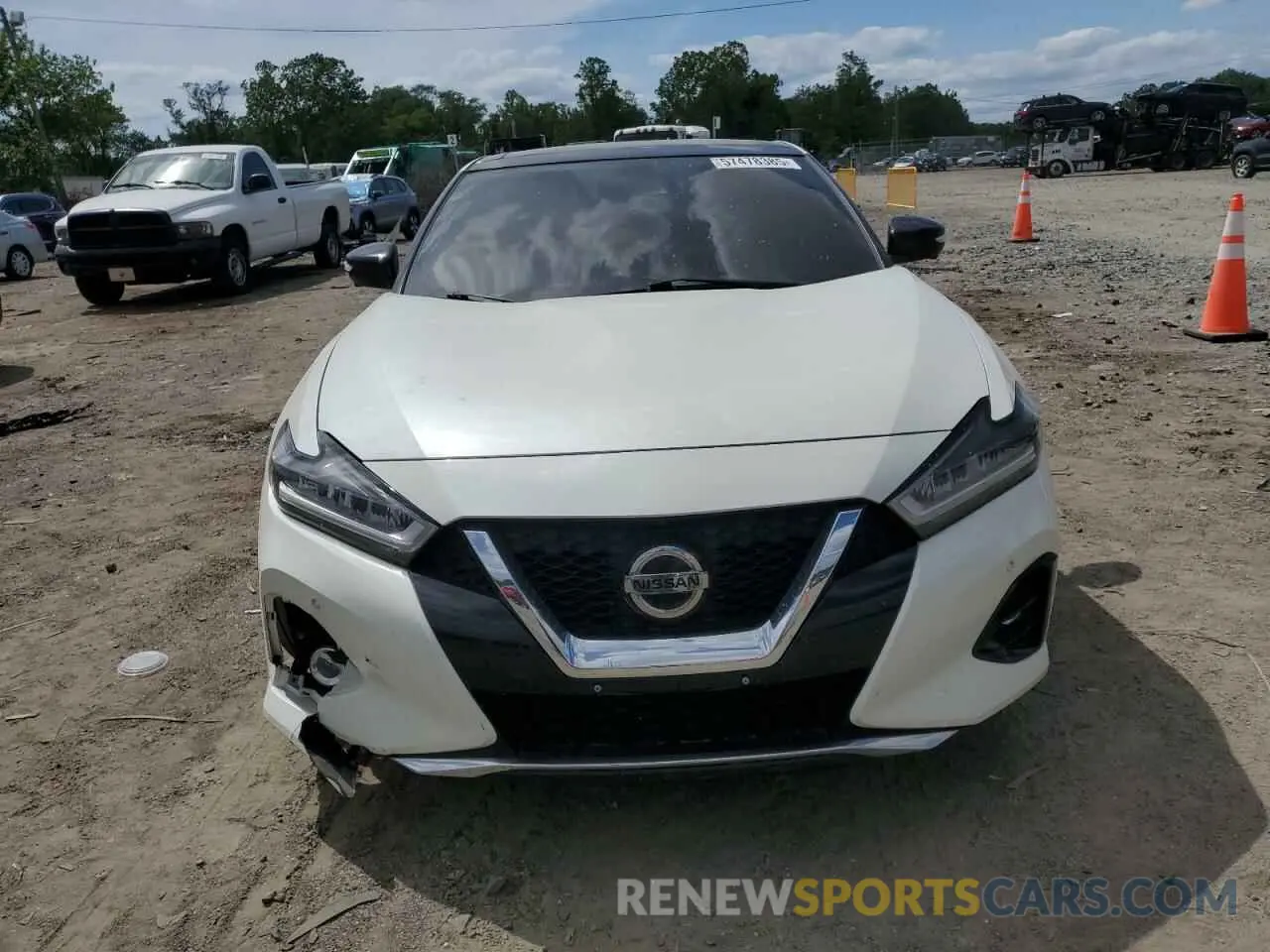 5 fotografías del automóvil dañado 1N4AA6EV8LC385227 NISSAN MAXIMA 2020