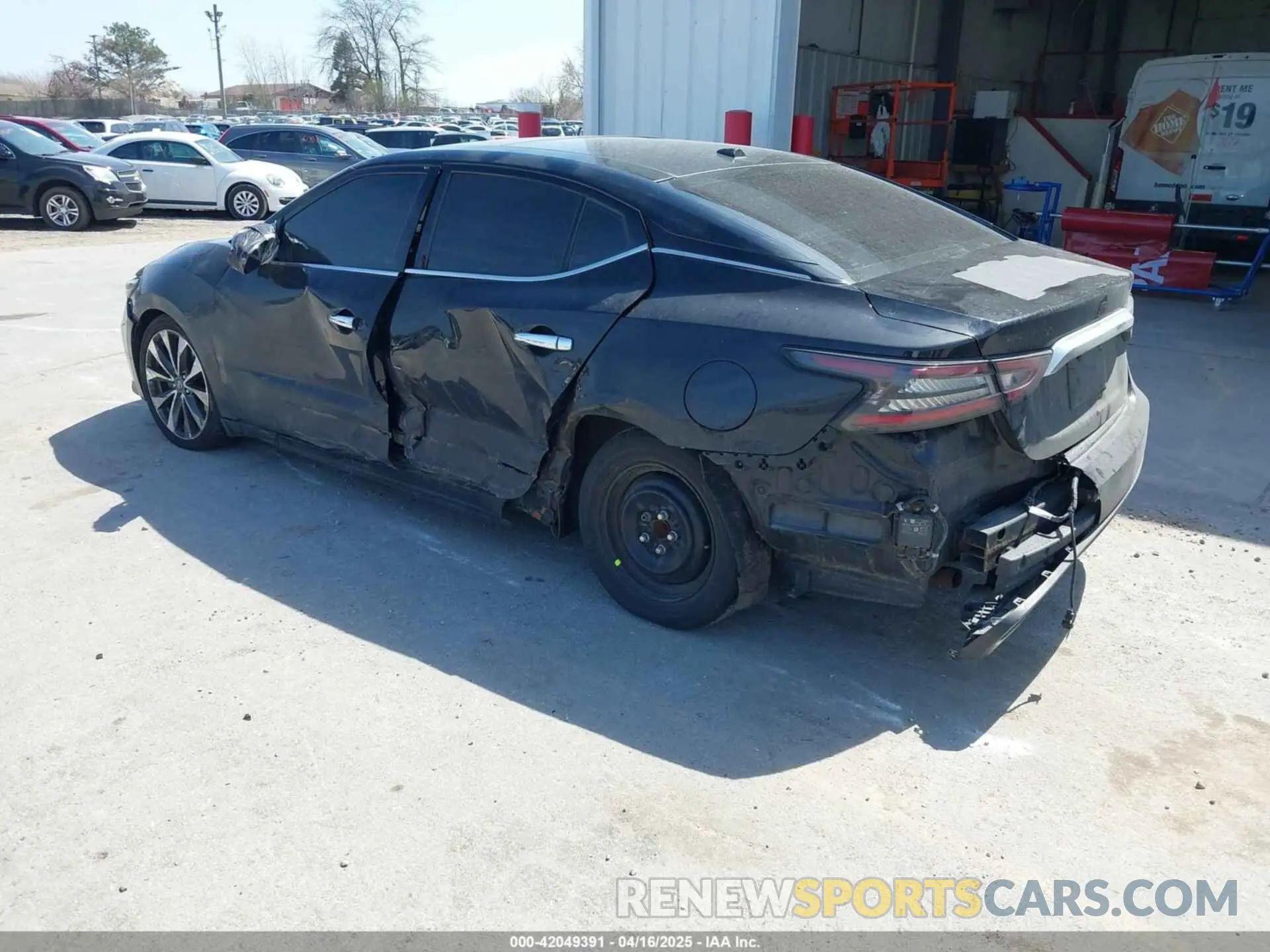 3 fotografías del automóvil dañado 1N4AA6FV5LC374801 NISSAN MAXIMA 2020