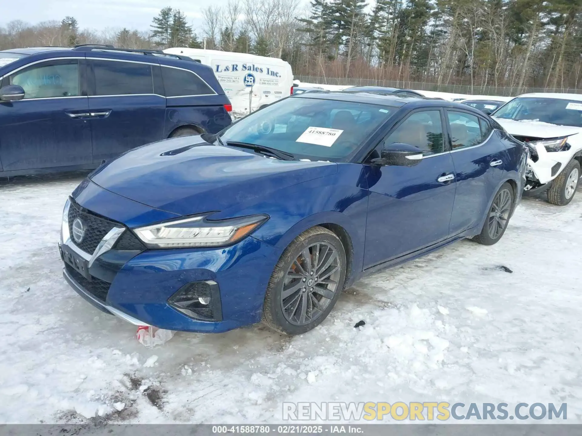 2 fotografías del automóvil dañado 1N4AA6FVXLC380903 NISSAN MAXIMA 2020