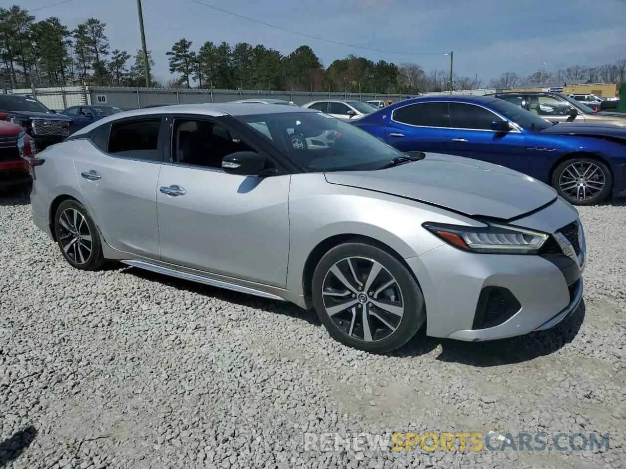 4 fotografías del automóvil dañado 1N4AA6CV1MC513232 NISSAN MAXIMA 2021
