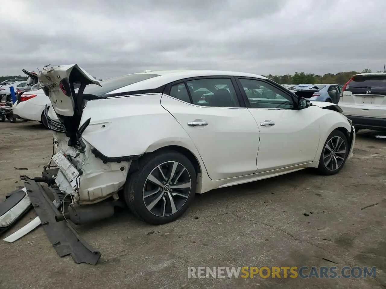 3 fotografías del automóvil dañado 1N4AA6CV1MC515112 NISSAN MAXIMA 2021