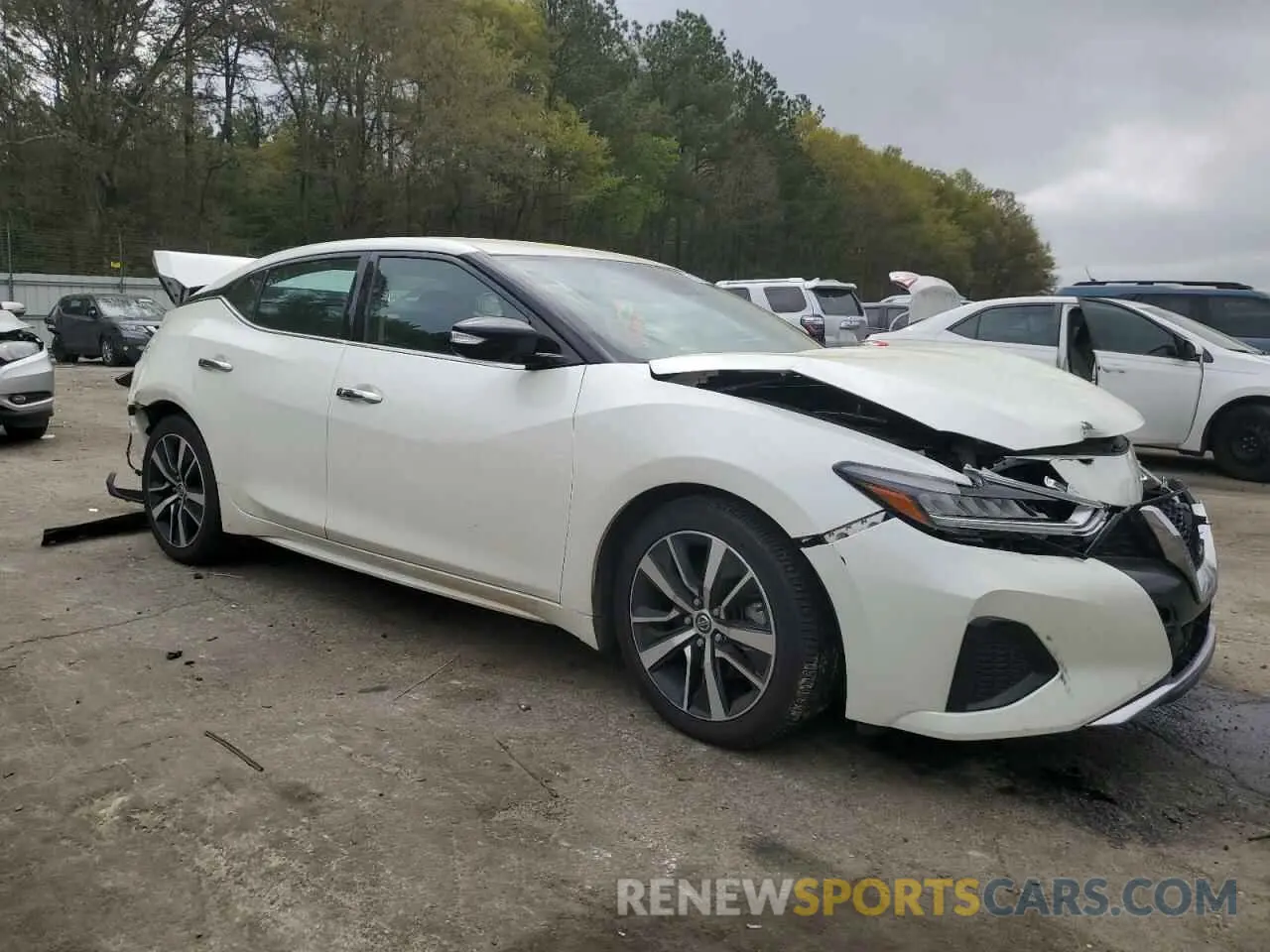 4 fotografías del automóvil dañado 1N4AA6CV1MC515112 NISSAN MAXIMA 2021