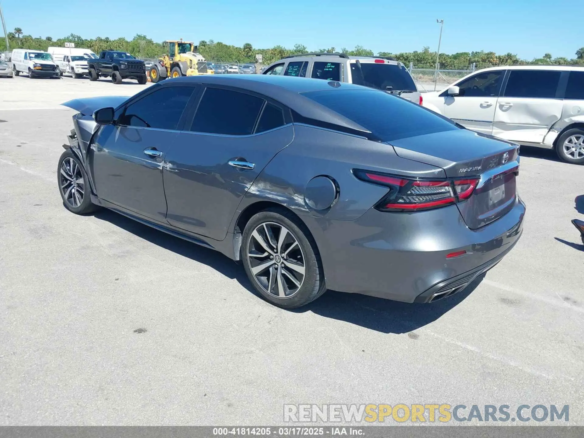 3 fotografías del automóvil dañado 1N4AA6CV2MC506208 NISSAN MAXIMA 2021