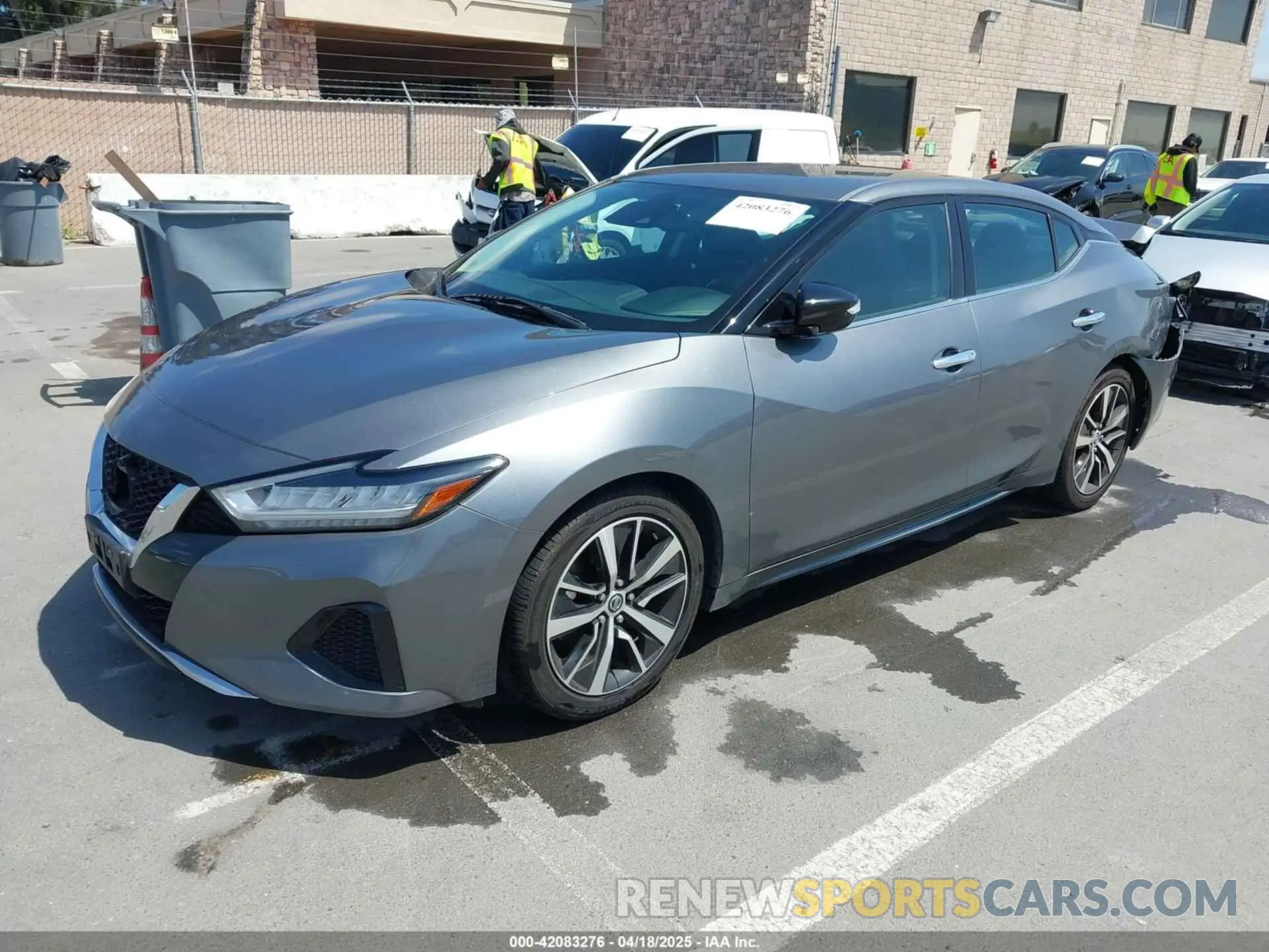 2 fotografías del automóvil dañado 1N4AA6CV3MC506783 NISSAN MAXIMA 2021