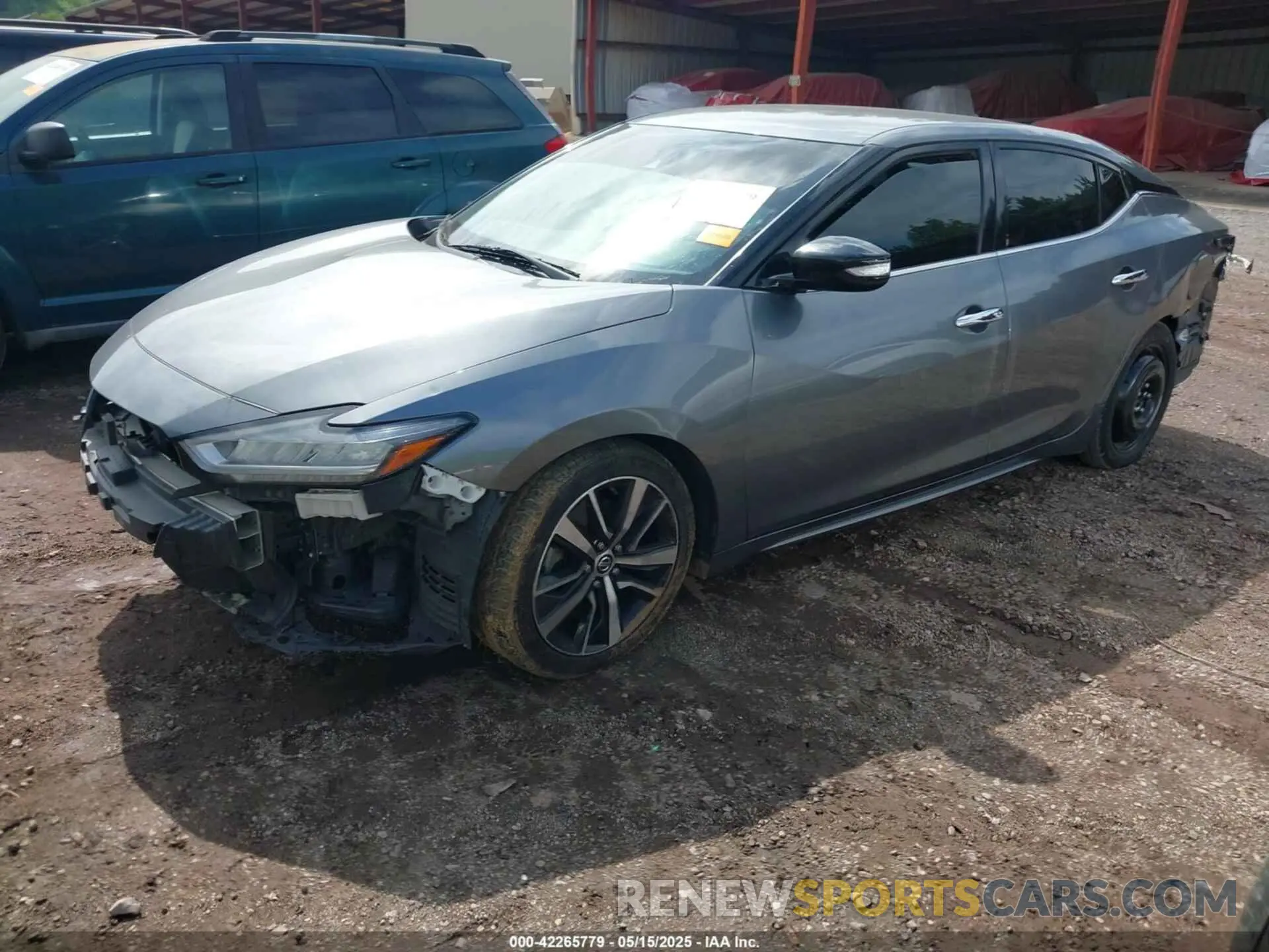 2 fotografías del automóvil dañado 1N4AA6CV4MC503018 NISSAN MAXIMA 2021