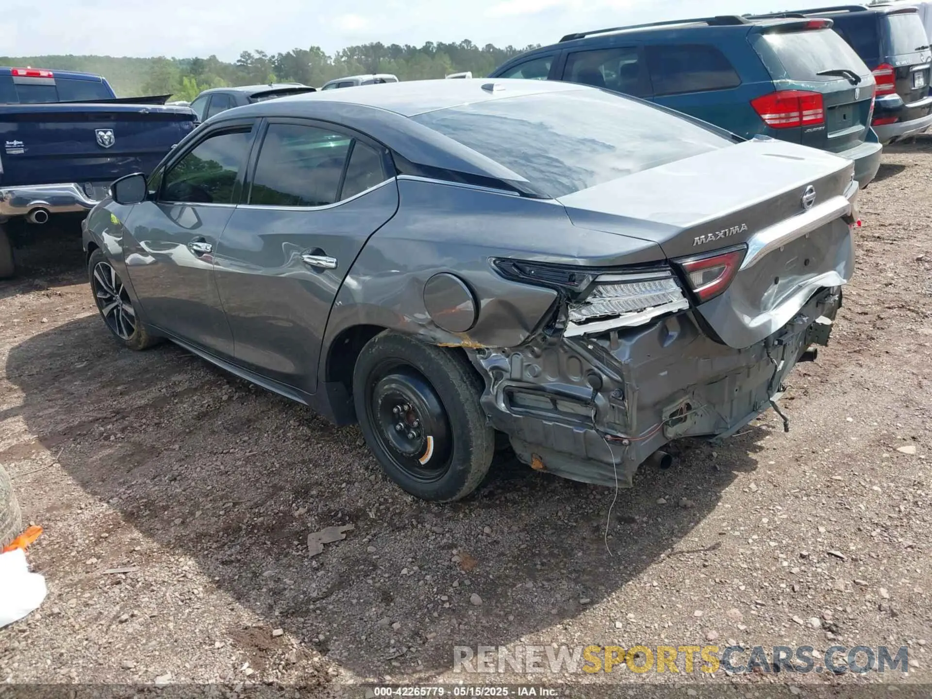 3 fotografías del automóvil dañado 1N4AA6CV4MC503018 NISSAN MAXIMA 2021