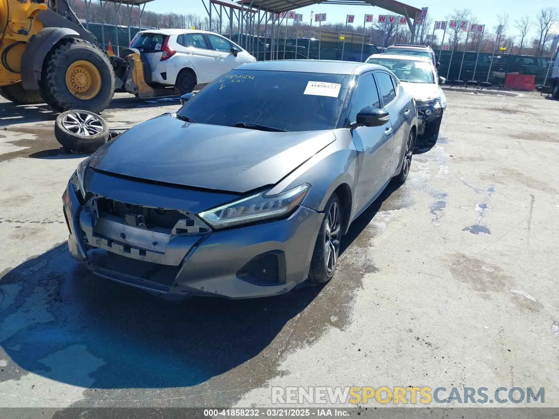 2 fotografías del automóvil dañado 1N4AA6CV4MC508977 NISSAN MAXIMA 2021