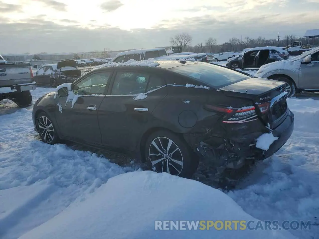 2 fotografías del automóvil dañado 1N4AA6CV6MC512190 NISSAN MAXIMA 2021