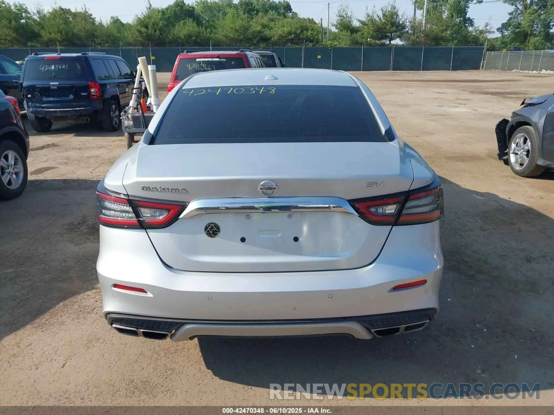 17 fotografías del automóvil dañado 1N4AA6CV7MC513624 NISSAN MAXIMA 2021