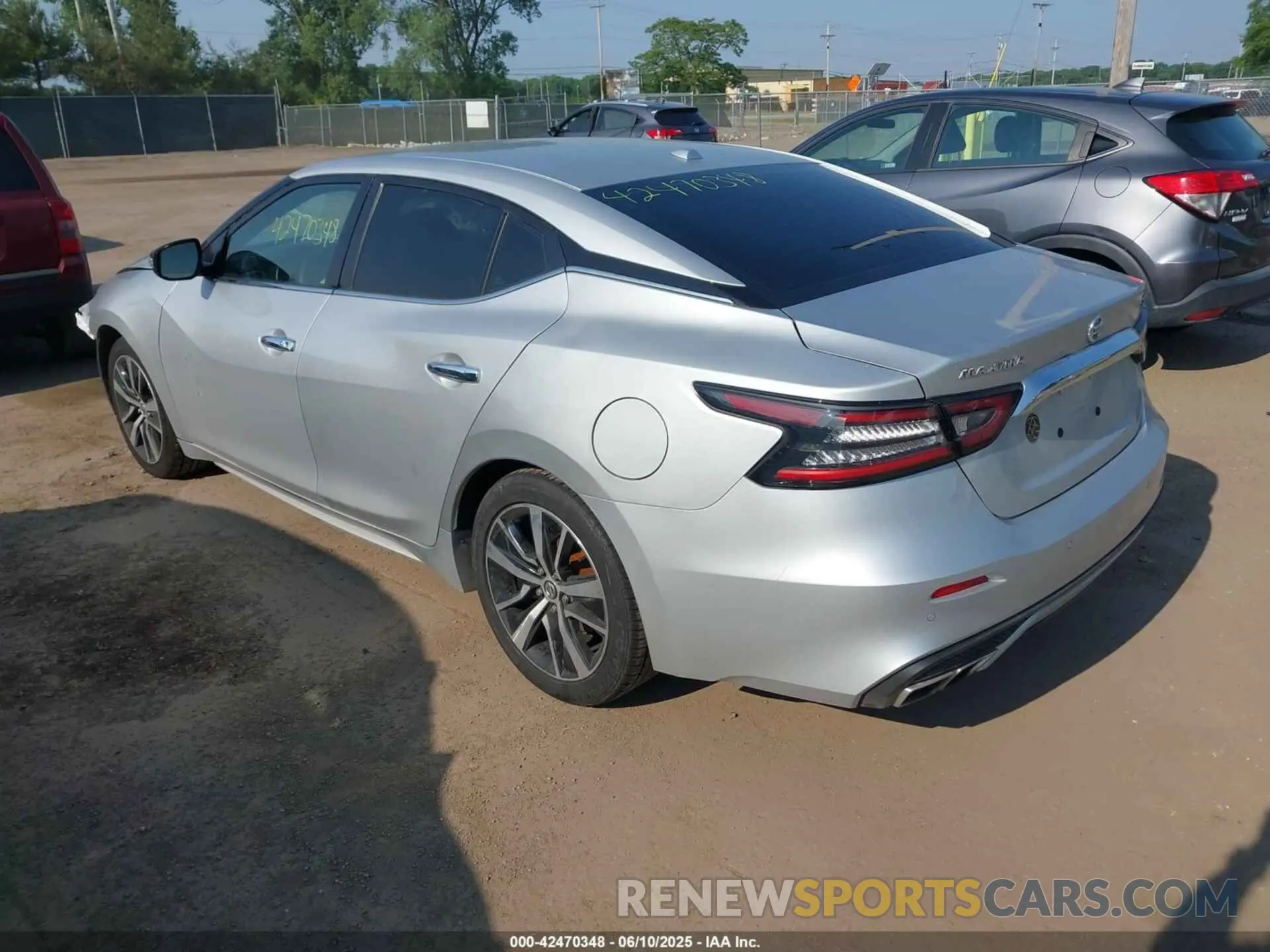 3 fotografías del automóvil dañado 1N4AA6CV7MC513624 NISSAN MAXIMA 2021